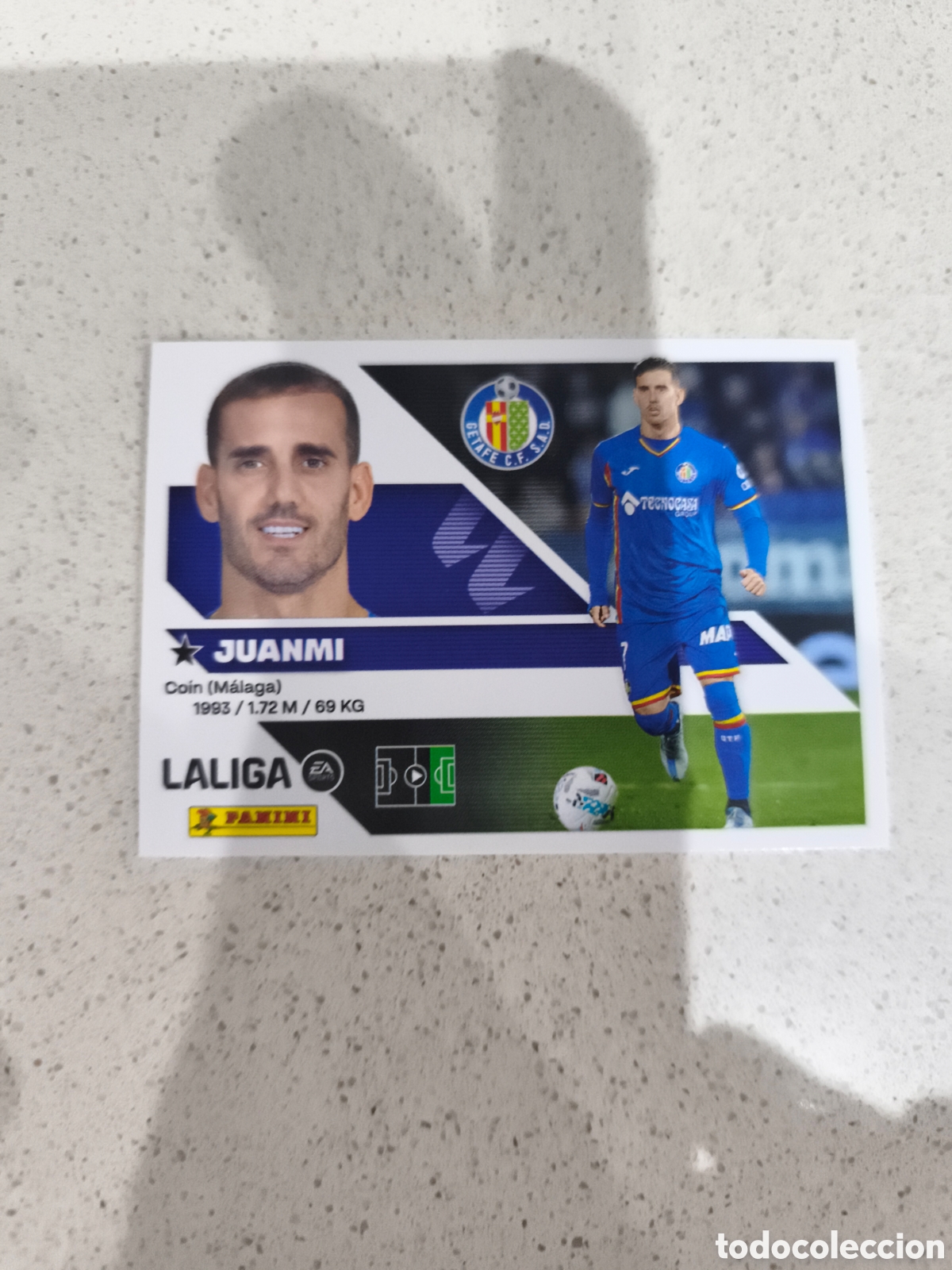 Cromos de f&uacute;tbol: CROMO N&Uacute;MERO 16 JUANMI GETAFE. LIGA ESTE 26/27. PANINI. SEGUNDA EDICI&Oacute;N.