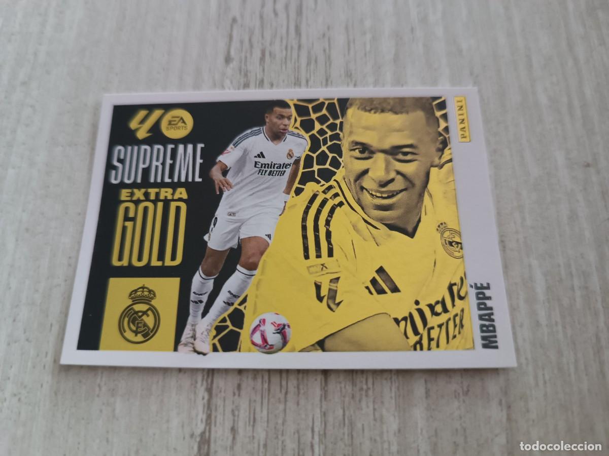 Cromos de f&uacute;tbol: MBAPPE EXTRA GOLD SUPREME LIGA ESTE 2025 2026 25 26. NUNCA PEGADO