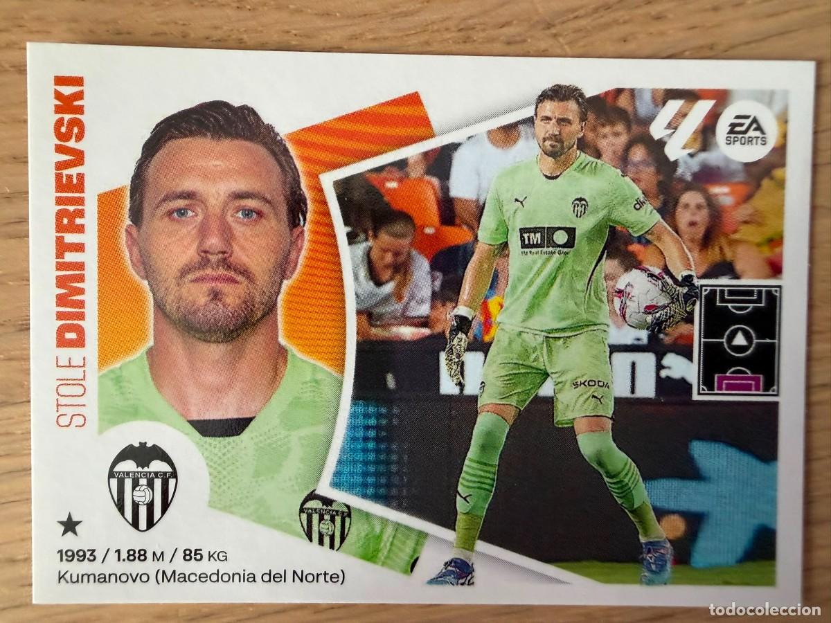 Cromos de f&uacute;tbol: FICHAJE 25 DIMITRIEVSKI VALENCIA 24 25 2024 2025 LIGA EA SPORTS COLECCIONES ESTE SIN PEGAR STICKER