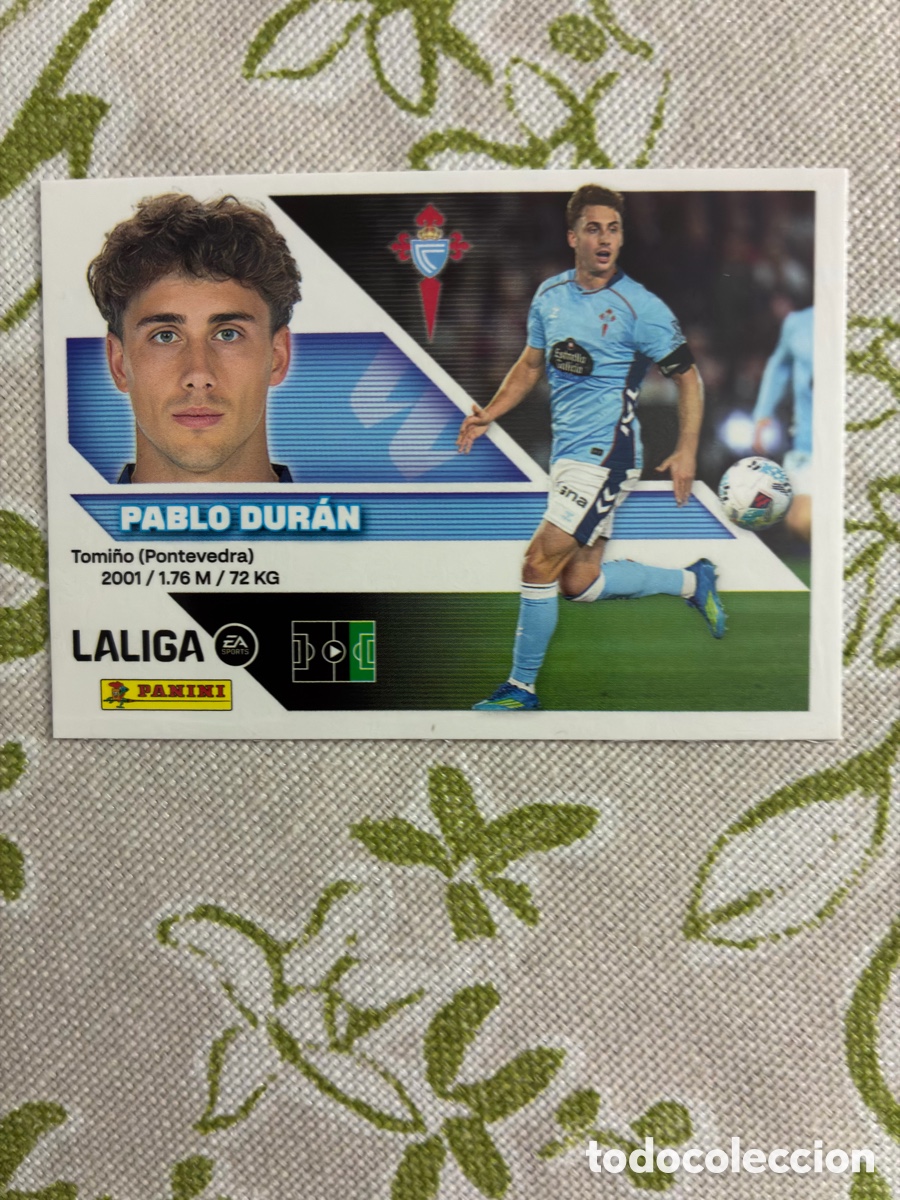 Cromos de f&uacute;tbol: Cromo Pablo Dur&aacute;n N.&ordm; 18A (RC Celta) - Colecci&oacute;n Liga 2026-27 Ediciones Este / Panini