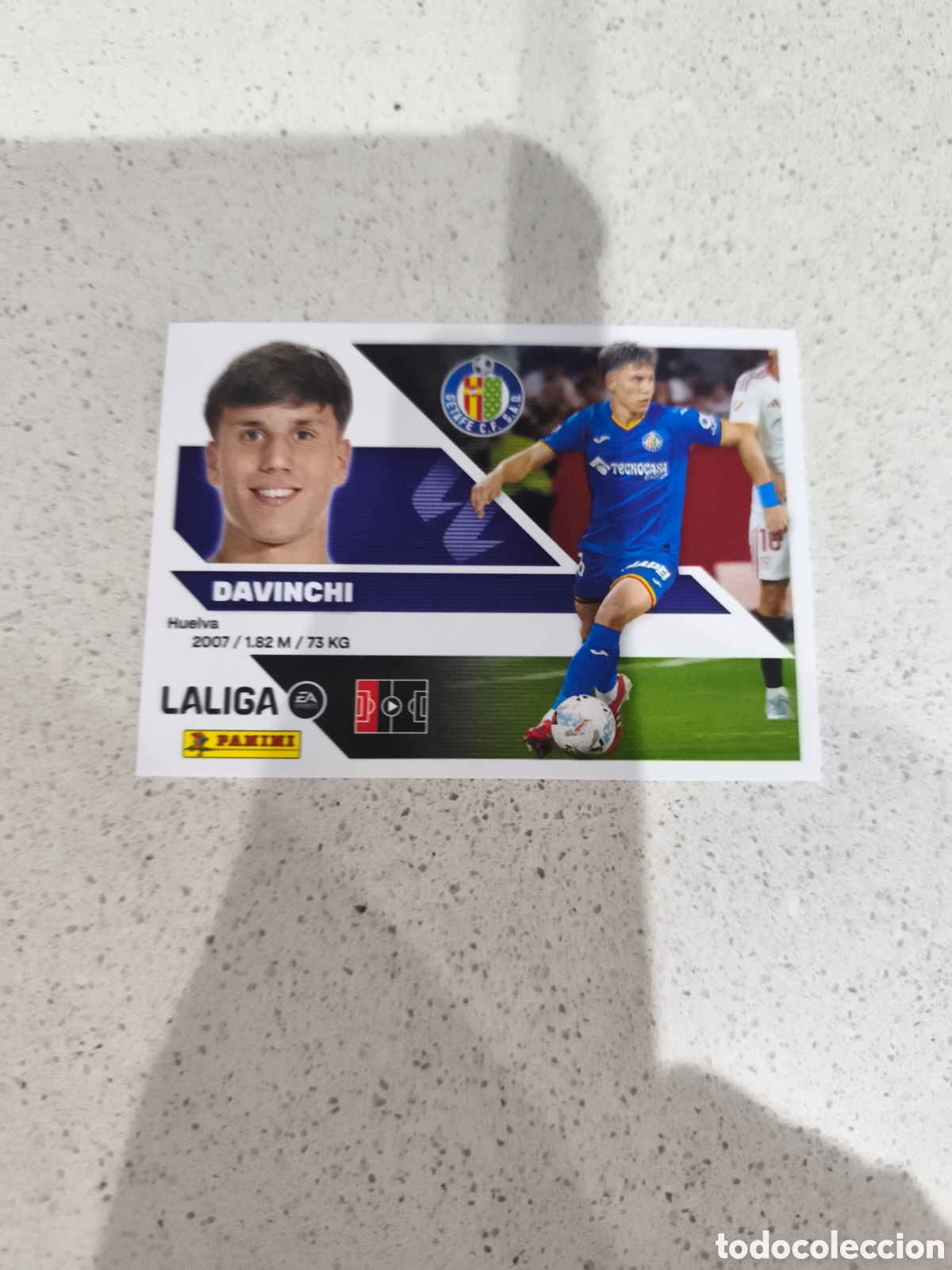Cromos de f&uacute;tbol: CROMO N&Uacute;MERO 10 DAVINCHI GETAFE. LIGA ESTE 26/27. PANINI.