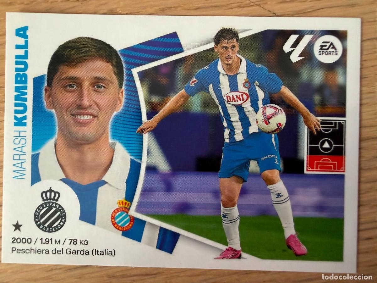 Cromos de f&uacute;tbol: FICHAJE 34 KUMBULLA ESPANYOL 24 25 2024 2025 LIGA EA SPORTS COLECCIONES ESTE SIN PEGAR STICKER