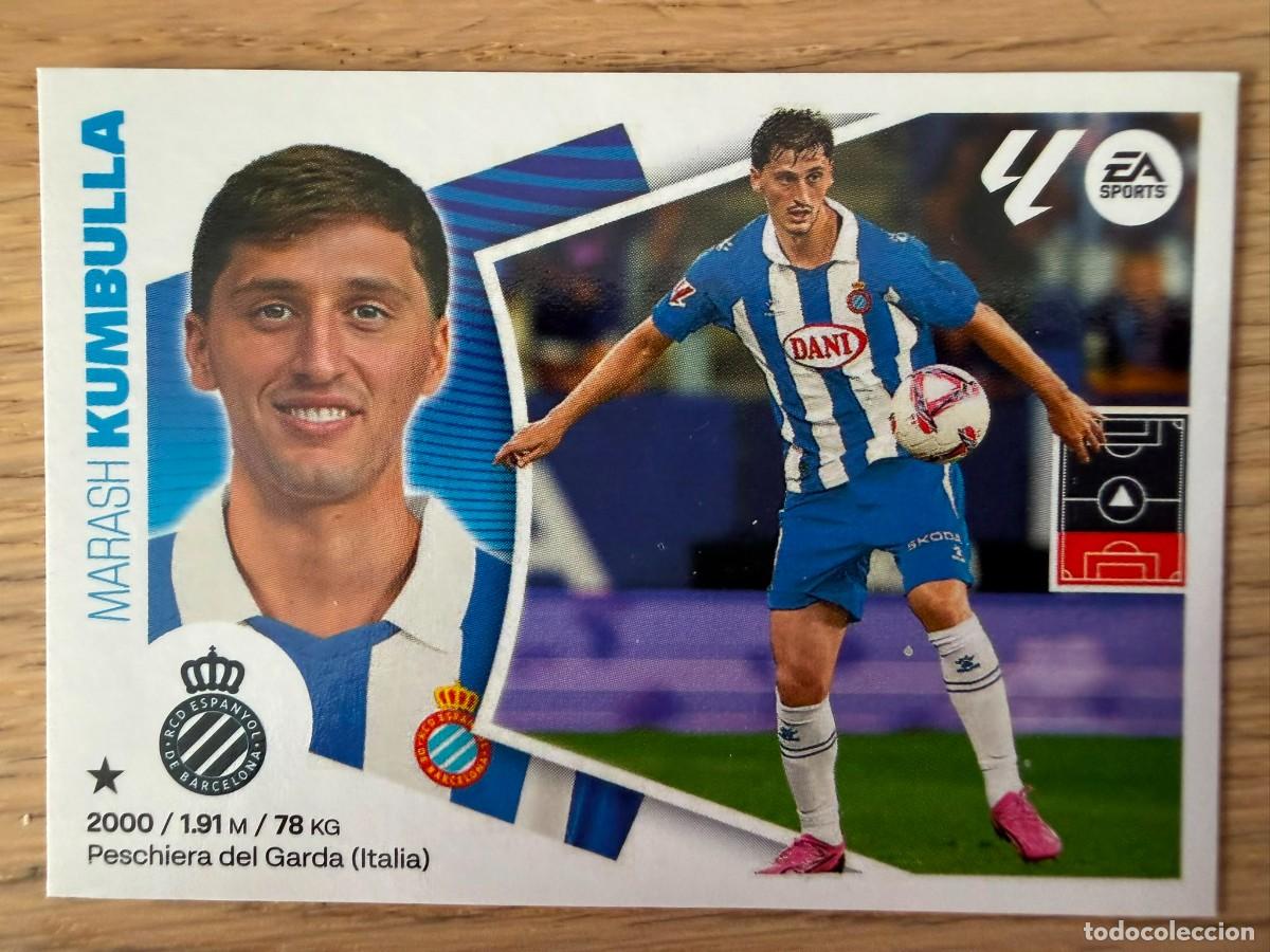 Cromos de f&uacute;tbol: FICHAJE 34 KUMBULLA ESPANYOL 24 25 2024 2025 LIGA EA SPORTS COLECCIONES ESTE SIN PEGAR STICKER