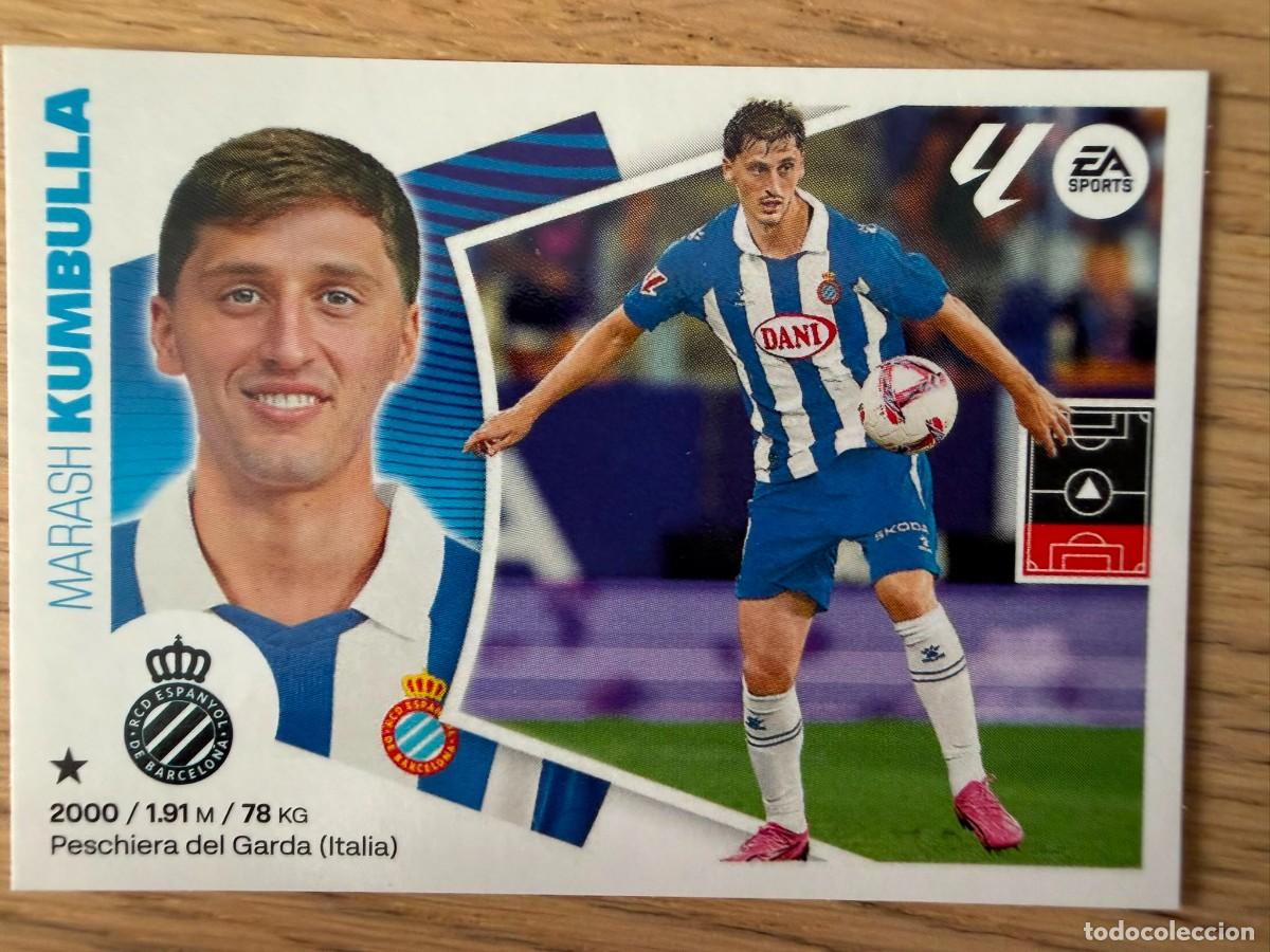 Cromos de f&uacute;tbol: FICHAJE 34 KUMBULLA ESPANYOL 24 25 2024 2025 LIGA EA SPORTS COLECCIONES ESTE SIN PEGAR STICKER