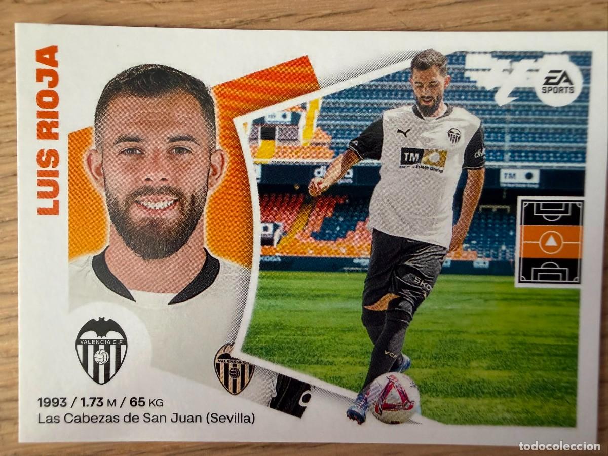 Cromos de f&uacute;tbol: FICHAJE 38 LUIS RIOJA VALENCIA 24 25 2024 2025 LIGA EA SPORTS COLECCIONES ESTE SIN PEGAR STICKER