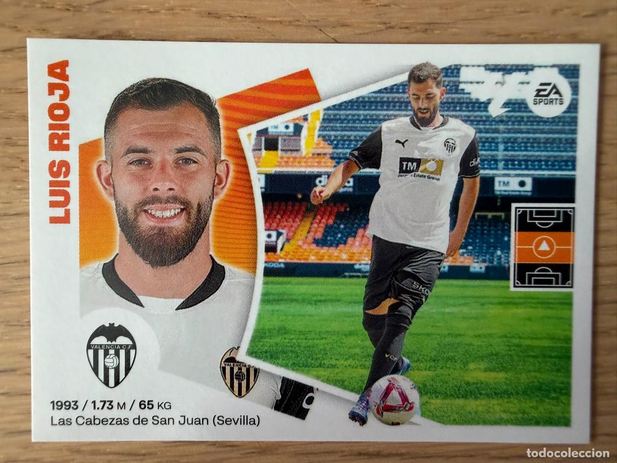 Cromos de f&uacute;tbol: FICHAJE 38 LUIS RIOJA VALENCIA 24 25 2024 2025 LIGA EA SPORTS COLECCIONES ESTE SIN PEGAR STICKER
