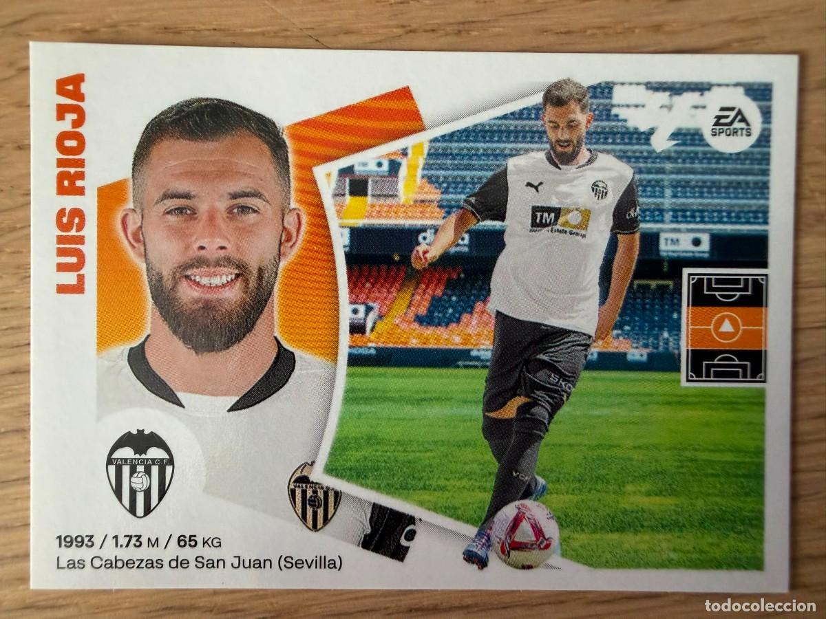 Cromos de f&uacute;tbol: FICHAJE 38 LUIS RIOJA VALENCIA 24 25 2024 2025 LIGA EA SPORTS COLECCIONES ESTE SIN PEGAR STICKER