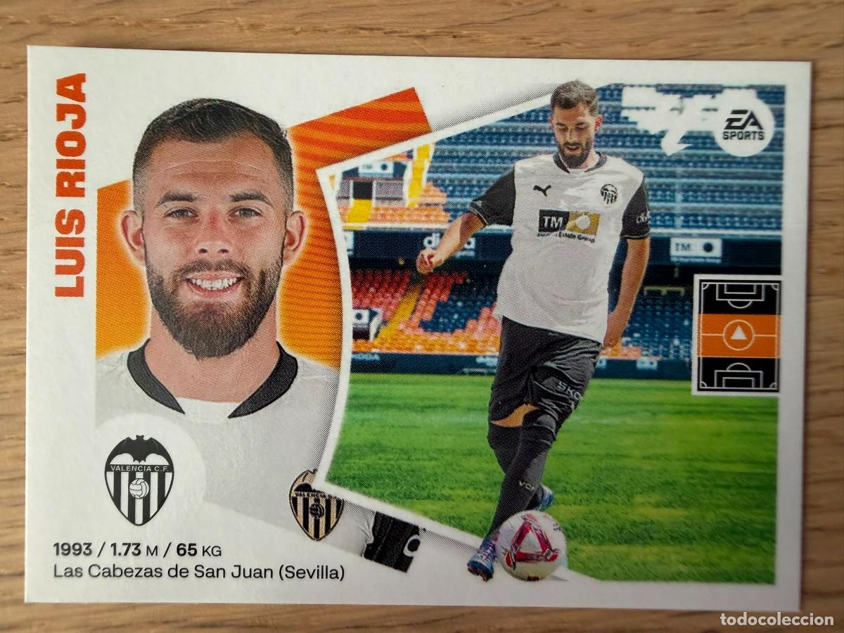 Cromos de f&uacute;tbol: FICHAJE 38 LUIS RIOJA VALENCIA 24 25 2024 2025 LIGA EA SPORTS COLECCIONES ESTE SIN PEGAR STICKER