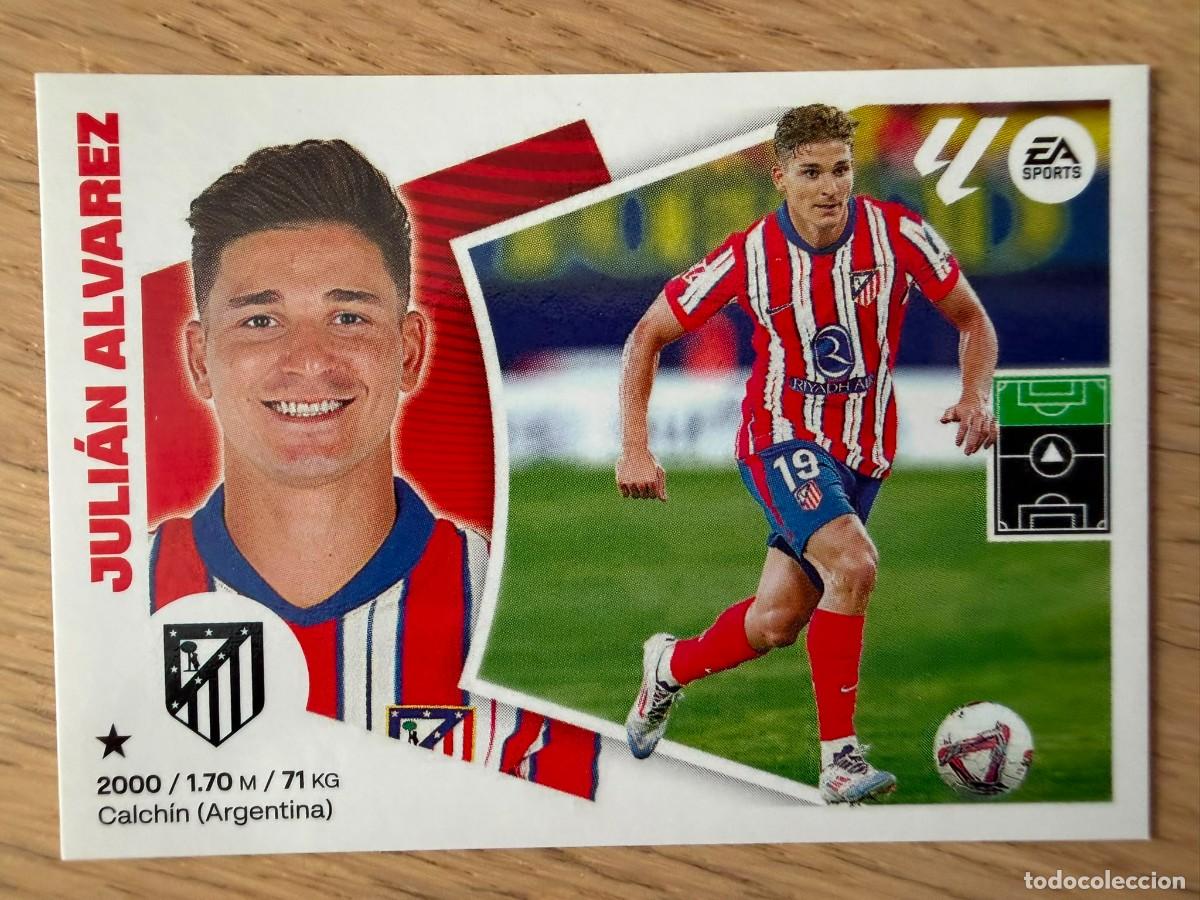 Fu&szlig;ball-Sticker: FICHAJE 39 JULIAN ALVAREZ ATLETICO MADRID 24 25 2024 2025 LIGA EA SPORTS COLECCIONES ESTE SIN PEGAR