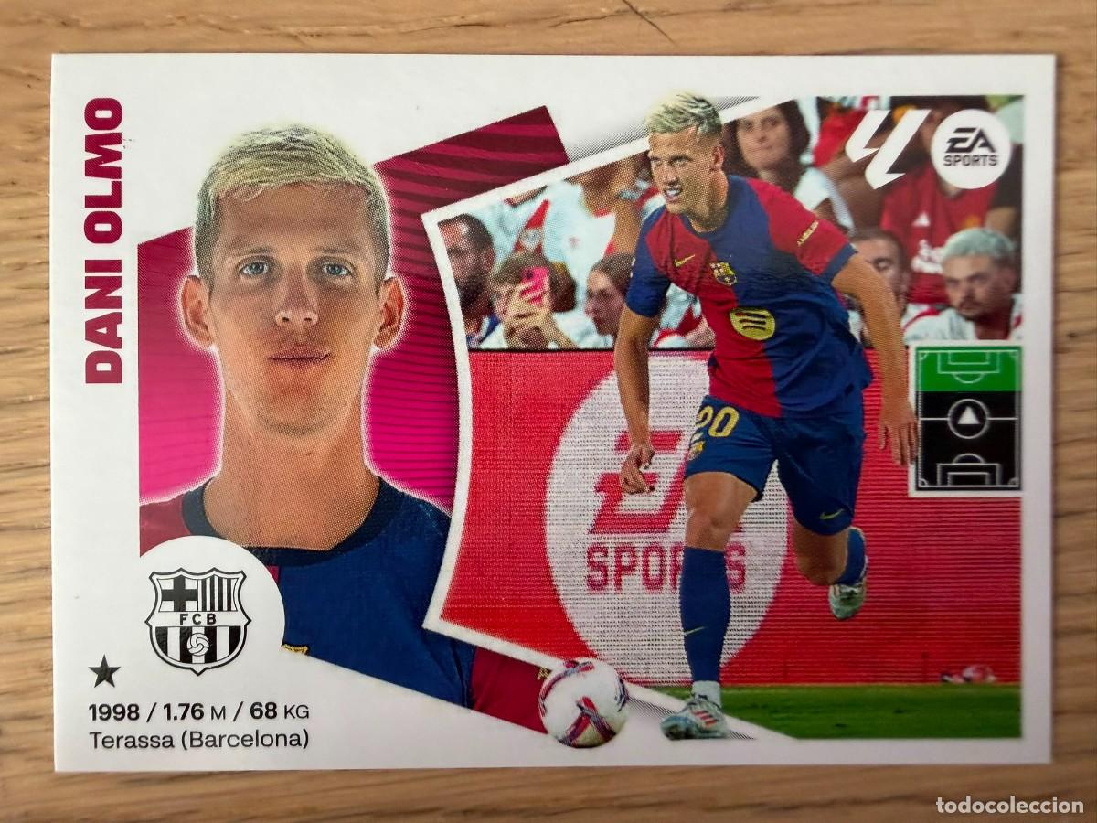 Figurine di Calcio: FICHAJE 42 DANI OLMO BARCELONA 24 25 2024 2025 LIGA EA SPORTS COLECCIONES ESTE SIN PEGAR STICKER