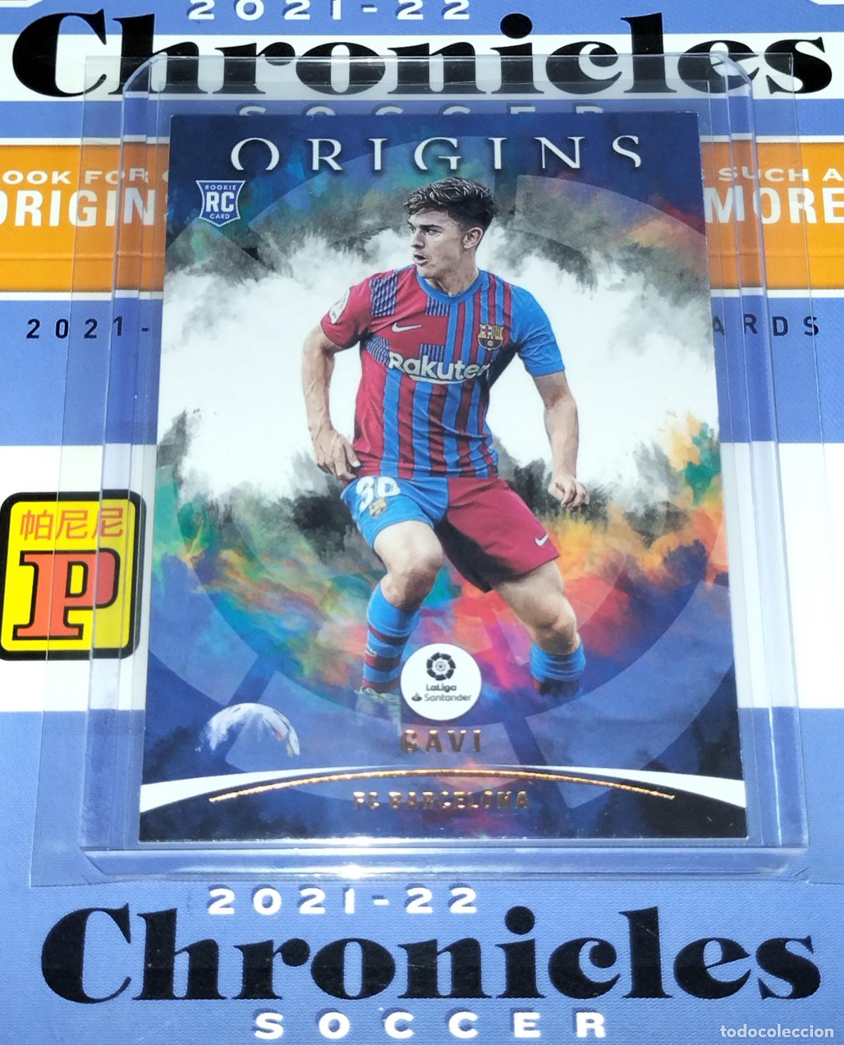 Figurine di Calcio: N&ordm; 86 GAVI RC ROOKIE BARCELONA CARD CHRONICLES ORIGINS LA LIGA SOCCER 2021 2022 21 22 PANINI