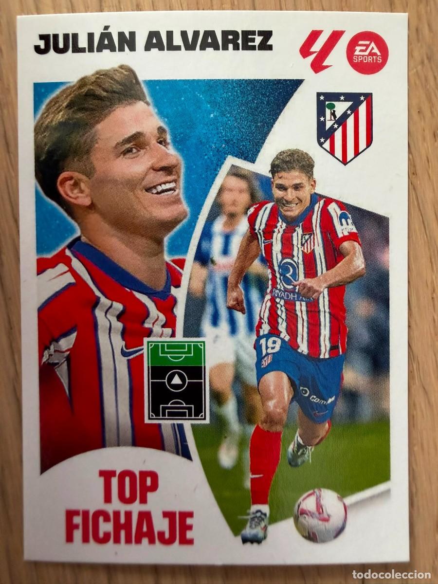 Cromos de f&uacute;tbol: TOP FICHAJE 68 JULIAN ALVAREZ AT MADRID 24 25 2024 2025 LIGA EA SPORTS COLECCIONES ESTE SIN PEGAR