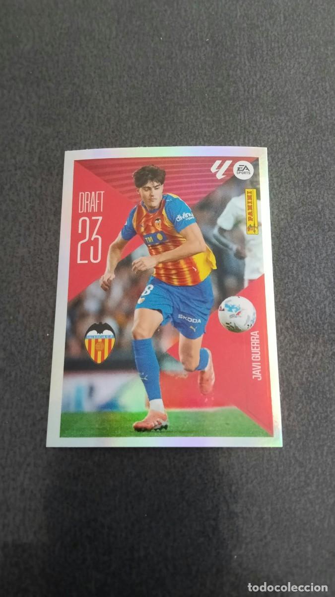 Cromos de f&uacute;tbol: Javi Guerra Draft 23 N&ordm; 12 Valencia Ediciones Liga este 26 27 2026/2027