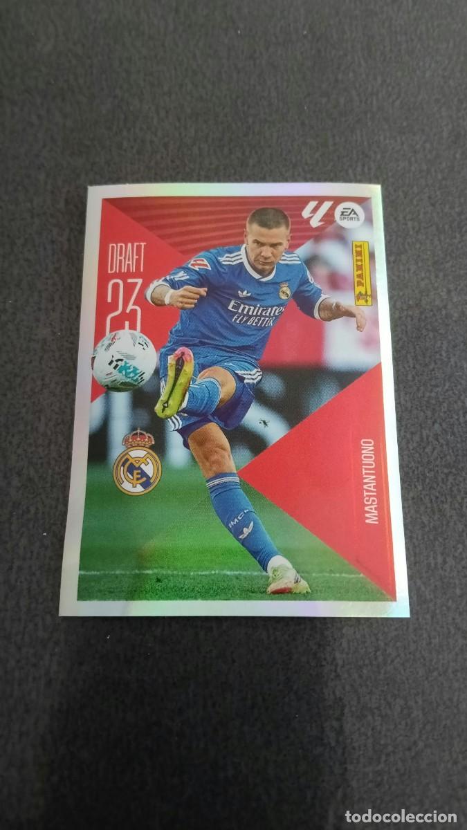 Cromos de f&uacute;tbol: Mastantuono Draft 23 N&ordm; 16 Real Madrid Ediciones Liga este 26 27 2026/2027