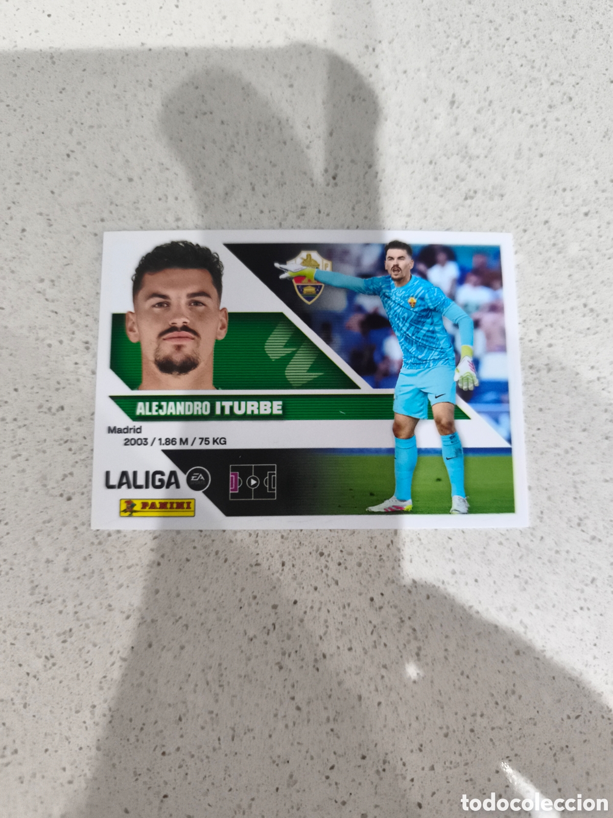 Cromos de f&uacute;tbol: CROMO N&Uacute;MERO 4 ITURBE ELCHE. LIGA ESTE 26/27. PANINI. SEGUNDA EDICI&Oacute;N.