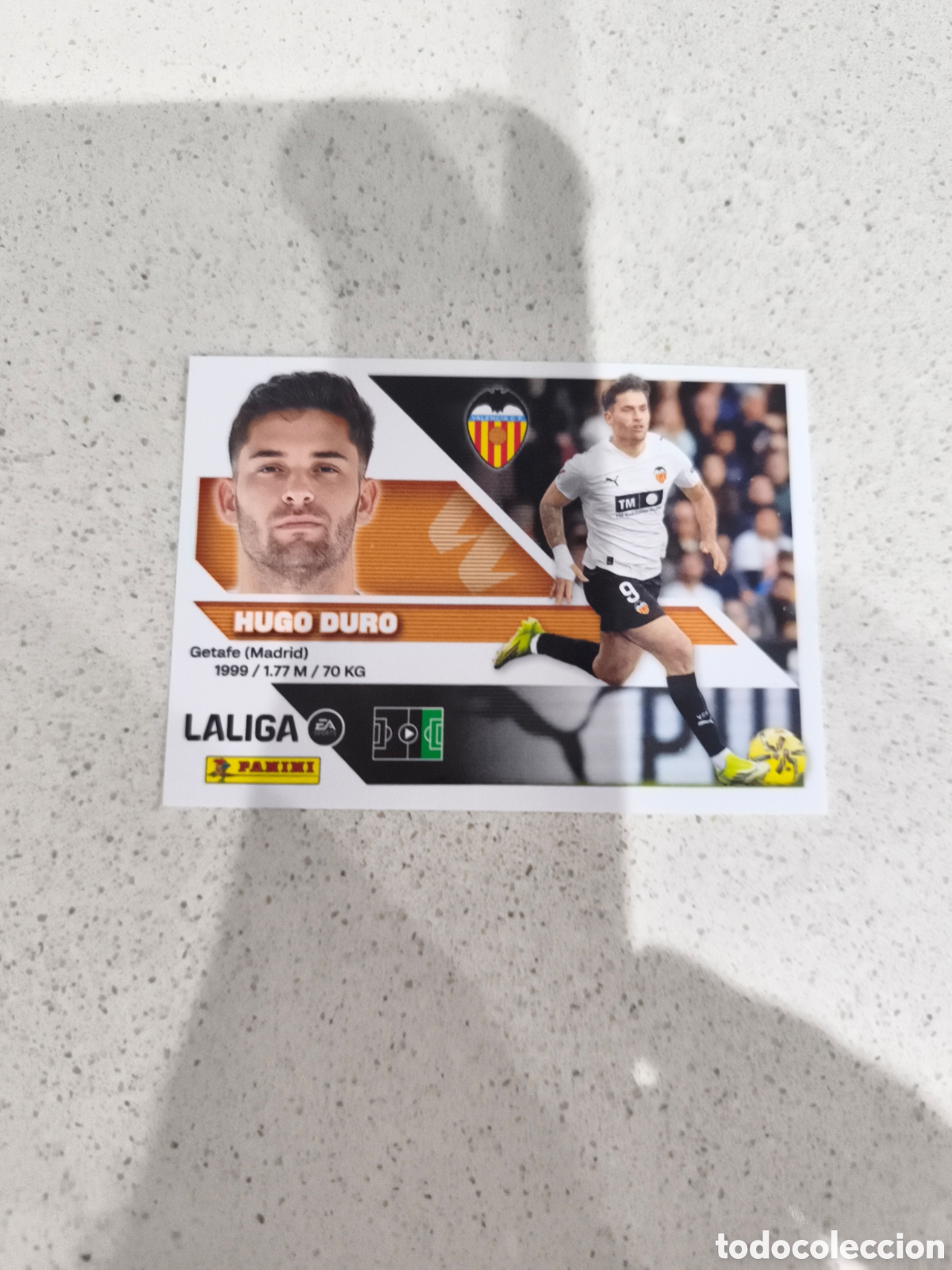 Cromos de f&uacute;tbol: CROMO N&Uacute;MERO 17 HUGO DURO VALENCIA. LIGA ESTE 26/27. PANINI.