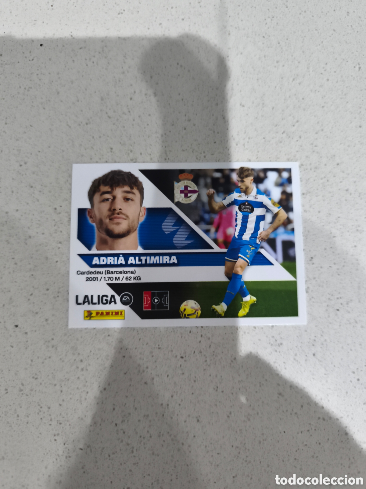Cromos de f&uacute;tbol: CROMO N&Uacute;MERO 5 ALTIMIRA DEPORTIVO CORU&Ntilde;A. LIGA ESTE 26/27. PANINI.