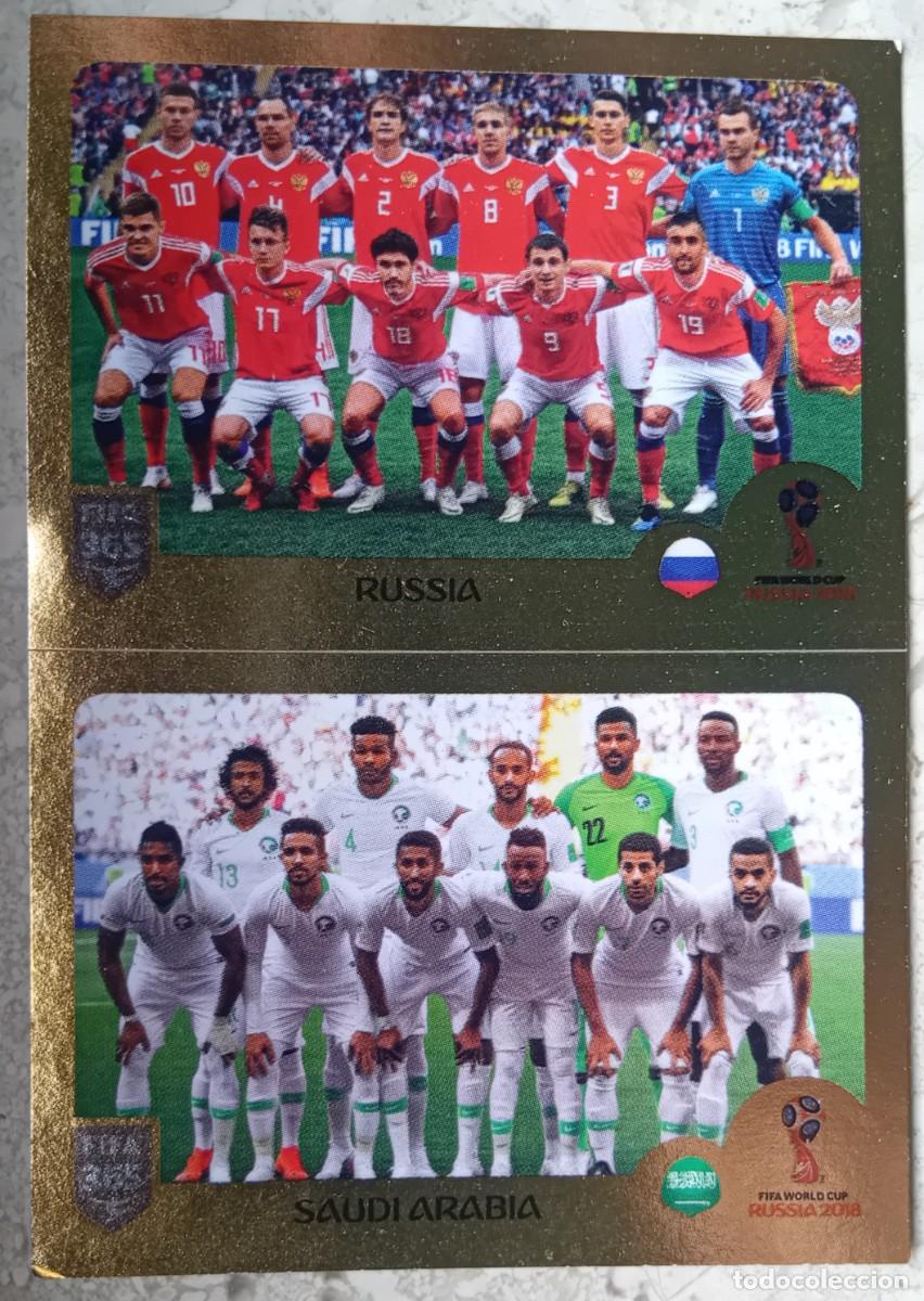 Cromos de f&uacute;tbol: Figurina Panini 2018-19 Cromo Fifa 365 2019 squadra alineaci&oacute;n Russia Saudi Arabia n 400