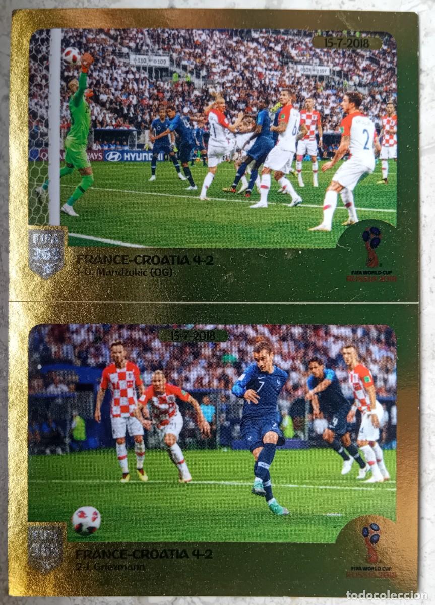Cromos de f&uacute;tbol: Figurina Panini 2018-19 Cromo Fifa 365 2019 France Croatia Final Mandzukic Griezmann n 423