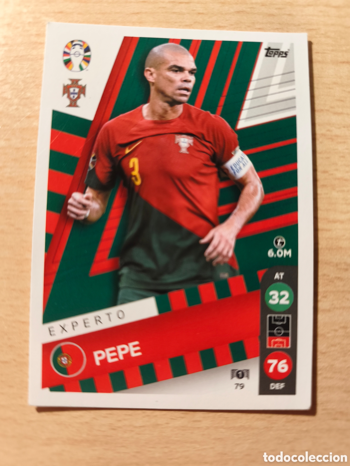 Cromos de f&uacute;tbol: 79 PEPE EXPERTO PORTUGAL UEFA EURO 2024 LIDL TOPPS EUROCOPA 24