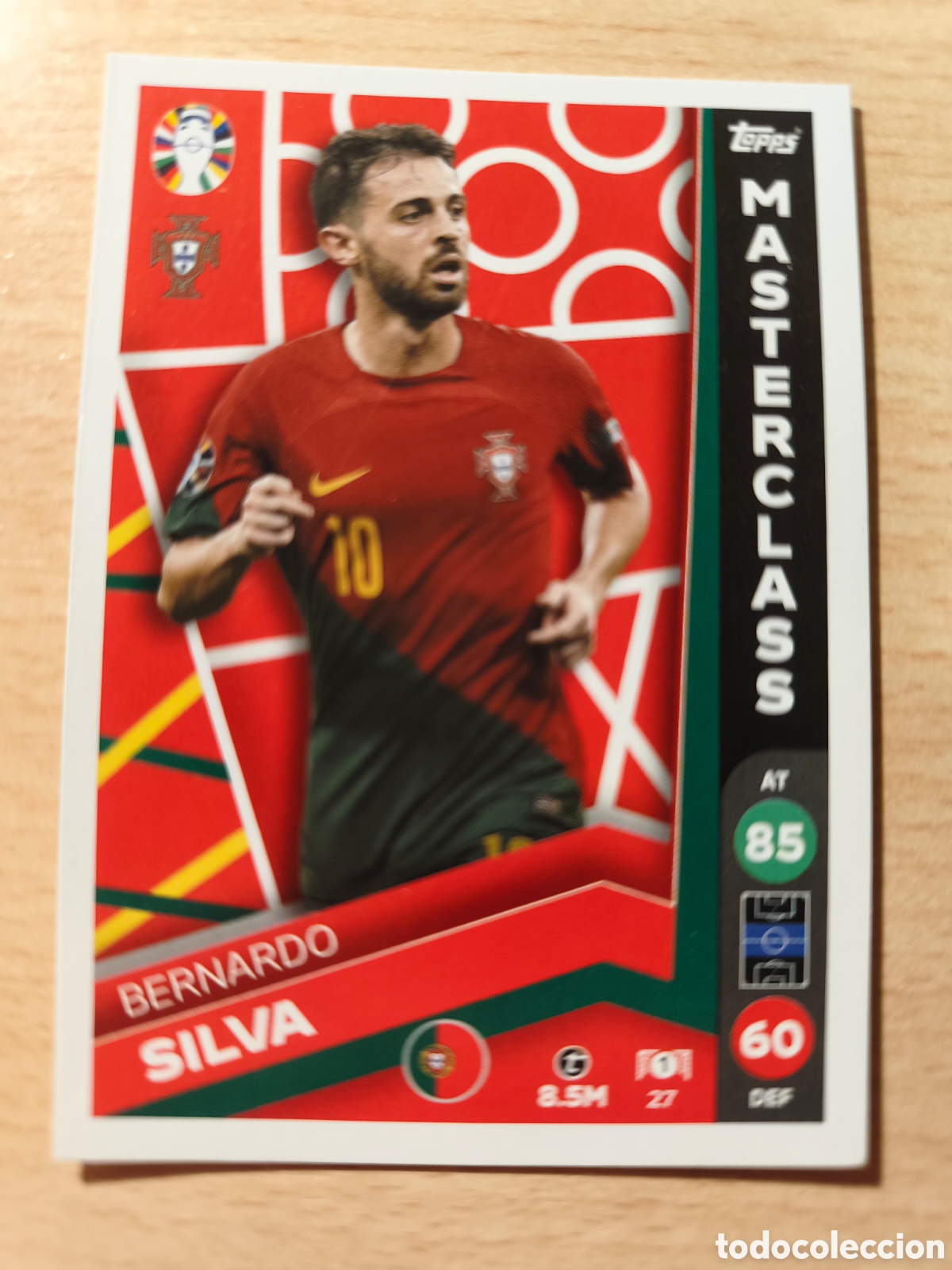 Cromos de f&uacute;tbol: 27 BERNARDO SILVA MASTERCLASS PORTUGAL UEFA EURO 2024 LIDL TOPPS EUROCOPA 24