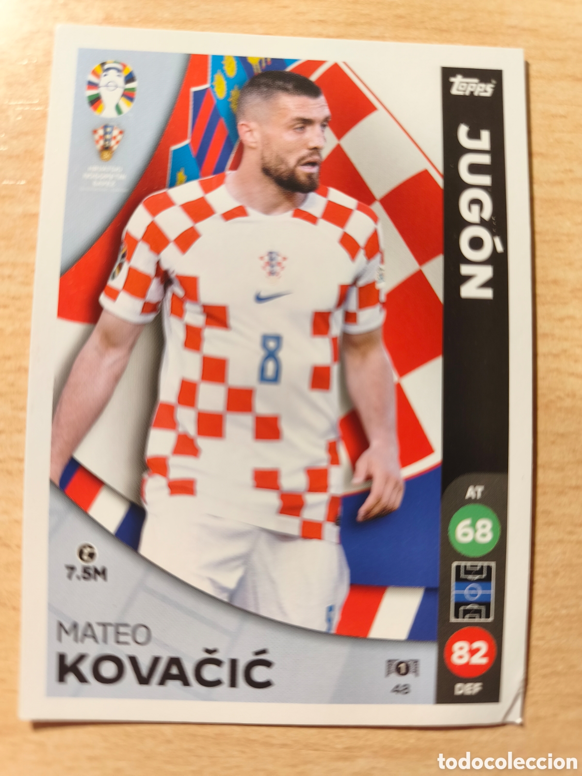 Cromos de f&uacute;tbol: 48 MATEO KOVACIC JUGON CROACIA UEFA EURO 2024 LIDL TOPPS EUROCOPA 24