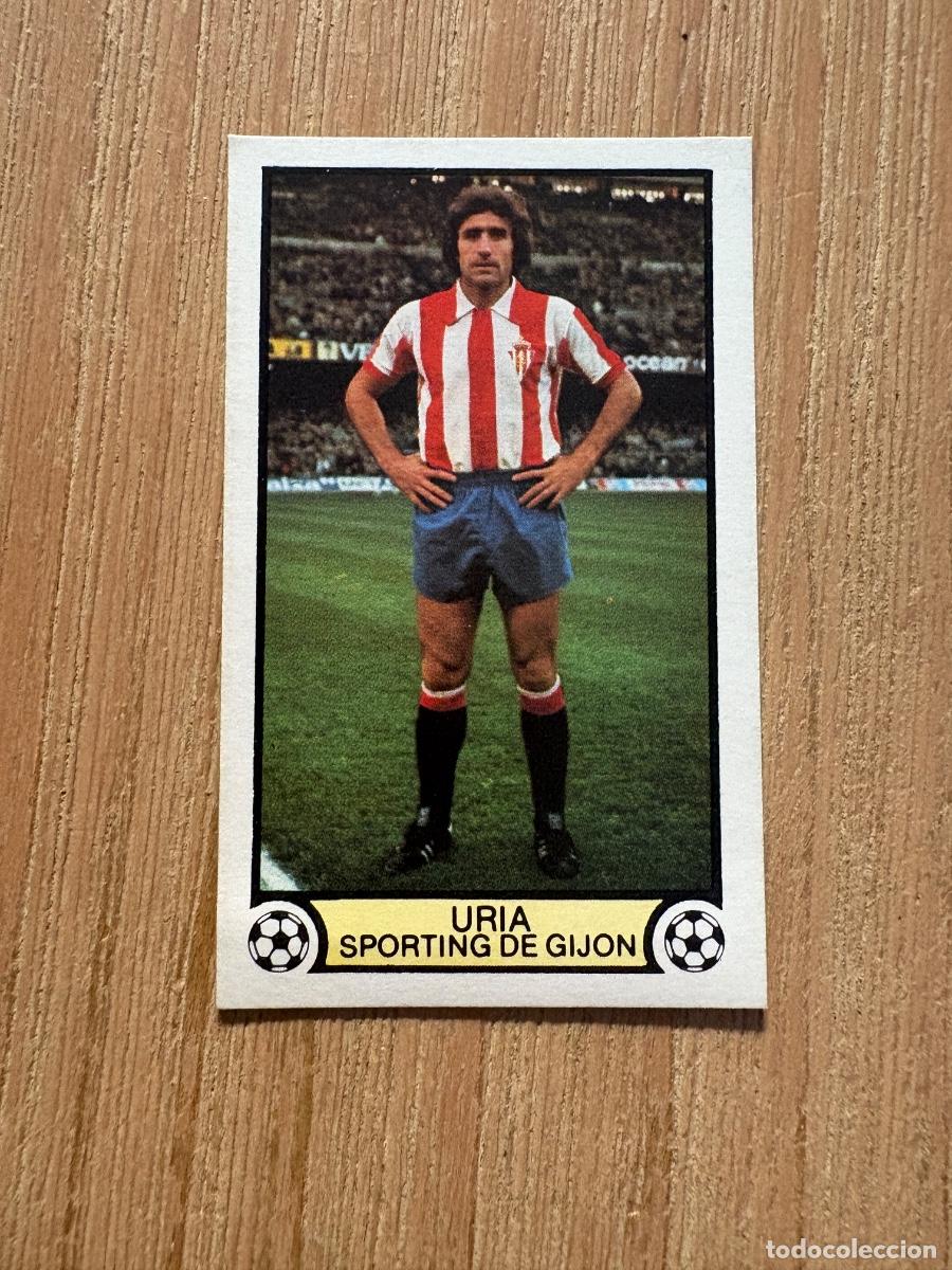 Figurine di Calcio: 22. CROMO LIGA ESTE SIN PEGAR 1979-80 79-80 URIA SPORTING DE GIJ&Oacute;N