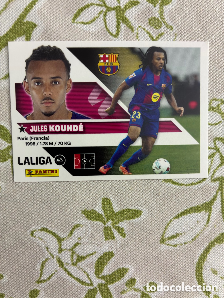 Cromos de f&uacute;tbol: Cromo Jules Kound&eacute; N.&ordm; 5 (FC Barcelona) - Colecci&oacute;n Liga 2026-27 Ediciones Este / Panini