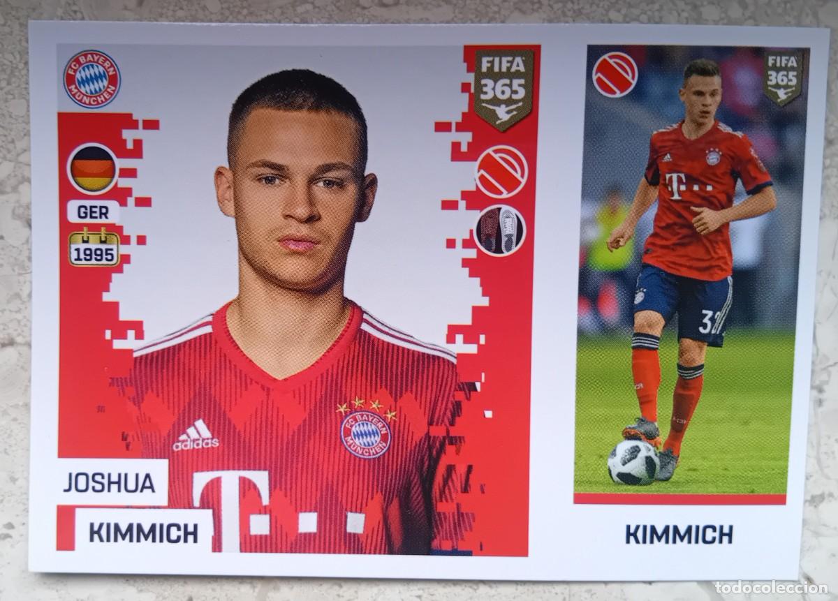 Cromos de f&uacute;tbol: Figurina Panini 2018-19 Cromo Fifa 365 2019 Joshua Kimmich Bayern Munchen n 142 blu azul