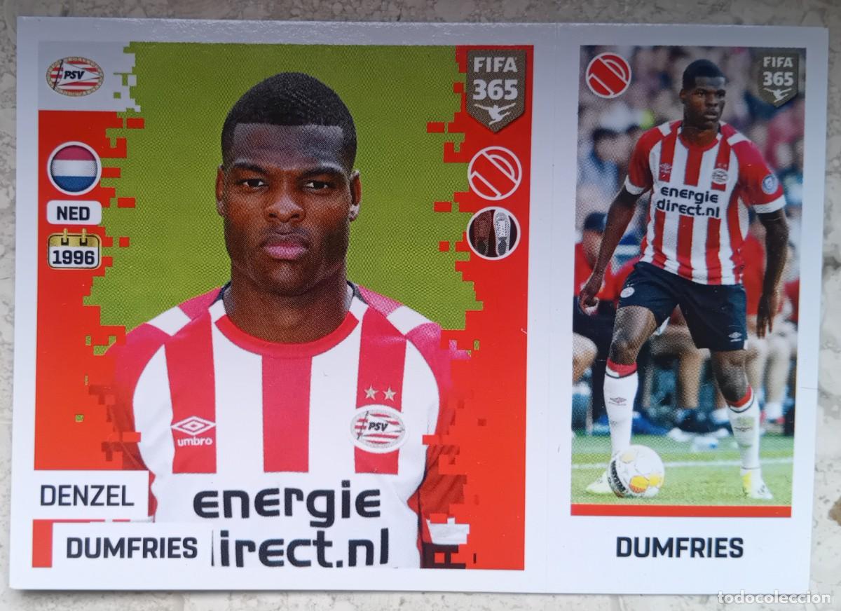 Cromos de f&uacute;tbol: Figurina Panini 2018-19 Cromo Fifa 365 2019 Denzel Dumfries PSV n 236 blu azul