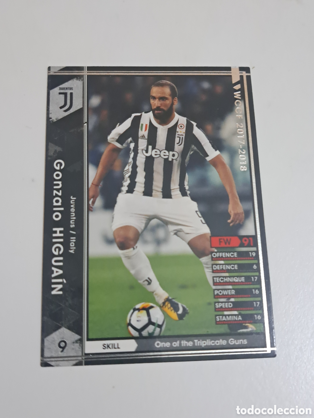 Cromos de f&uacute;tbol: CROMO CARD WCCF LIGA 2017-18 PANINI DE JAP&Oacute;N JUVENTUS HIGUAIN N&ordm;- 159