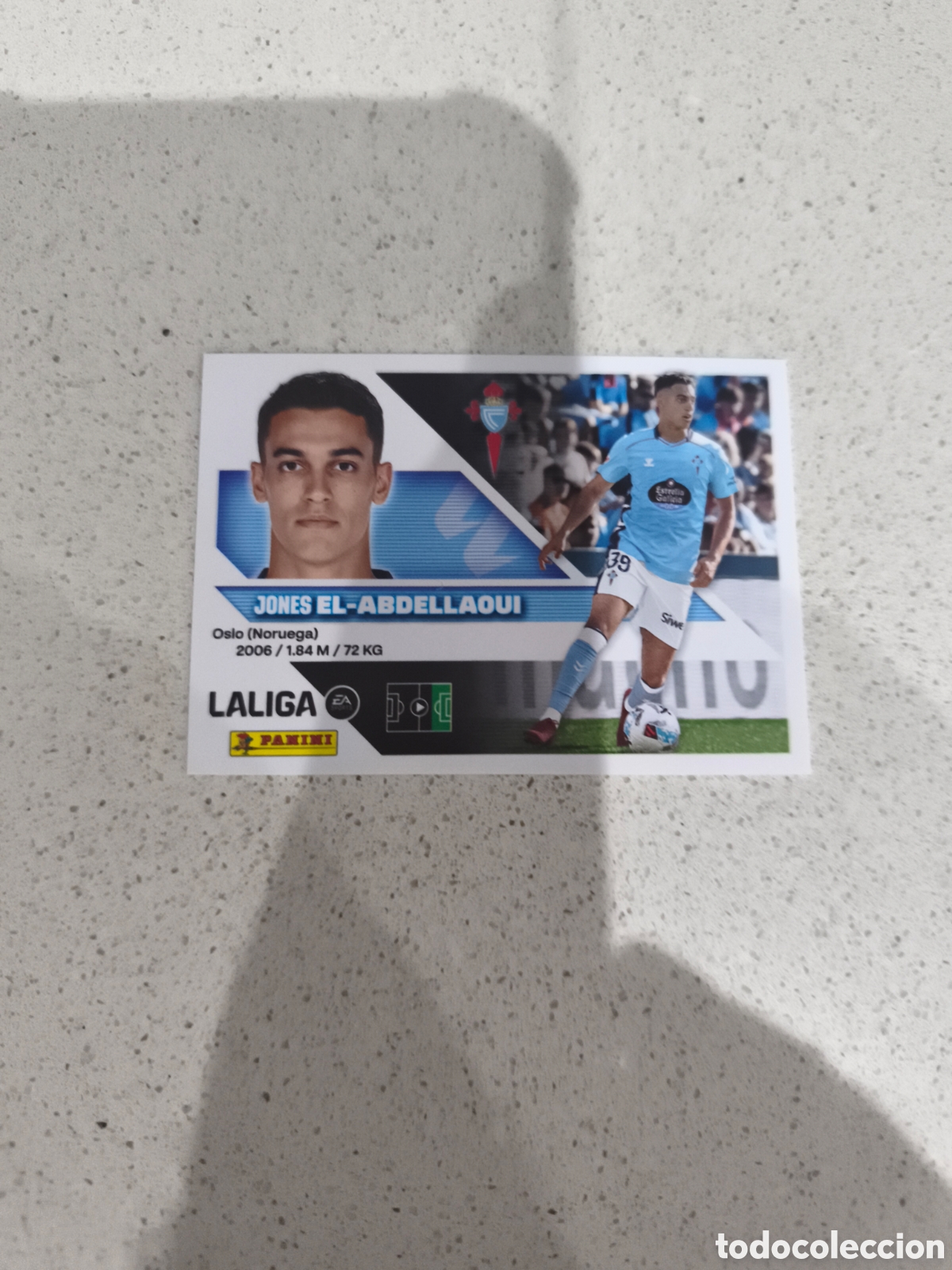 Cromos de f&uacute;tbol: CROMO N&Uacute;MERO 18B EL-ABDELLAOUI CELTA DE VIGO. LIGA ESTE 26/27.