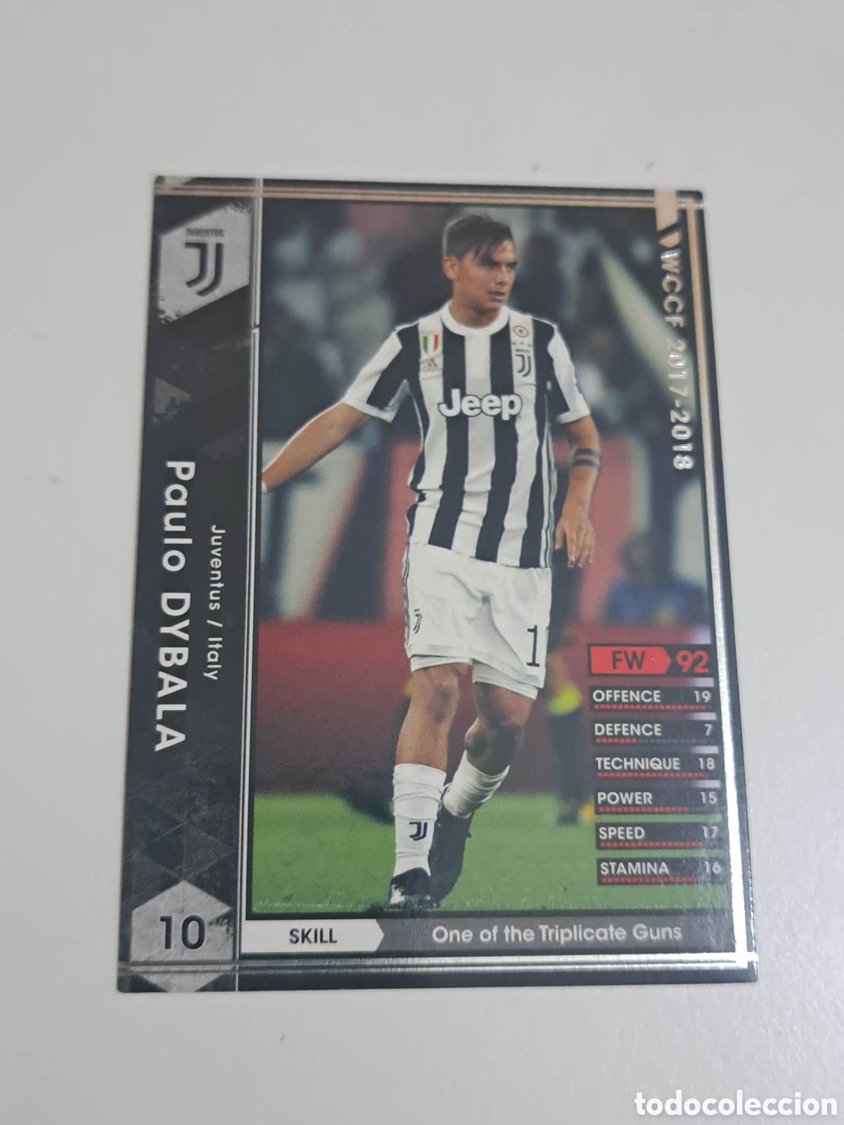 Cromos de f&uacute;tbol: CROMO CARD WCCF LIGA 2017-18 PANINI DE JAP&Oacute;N JUVENTUS DYBALA N&ordm;- 158