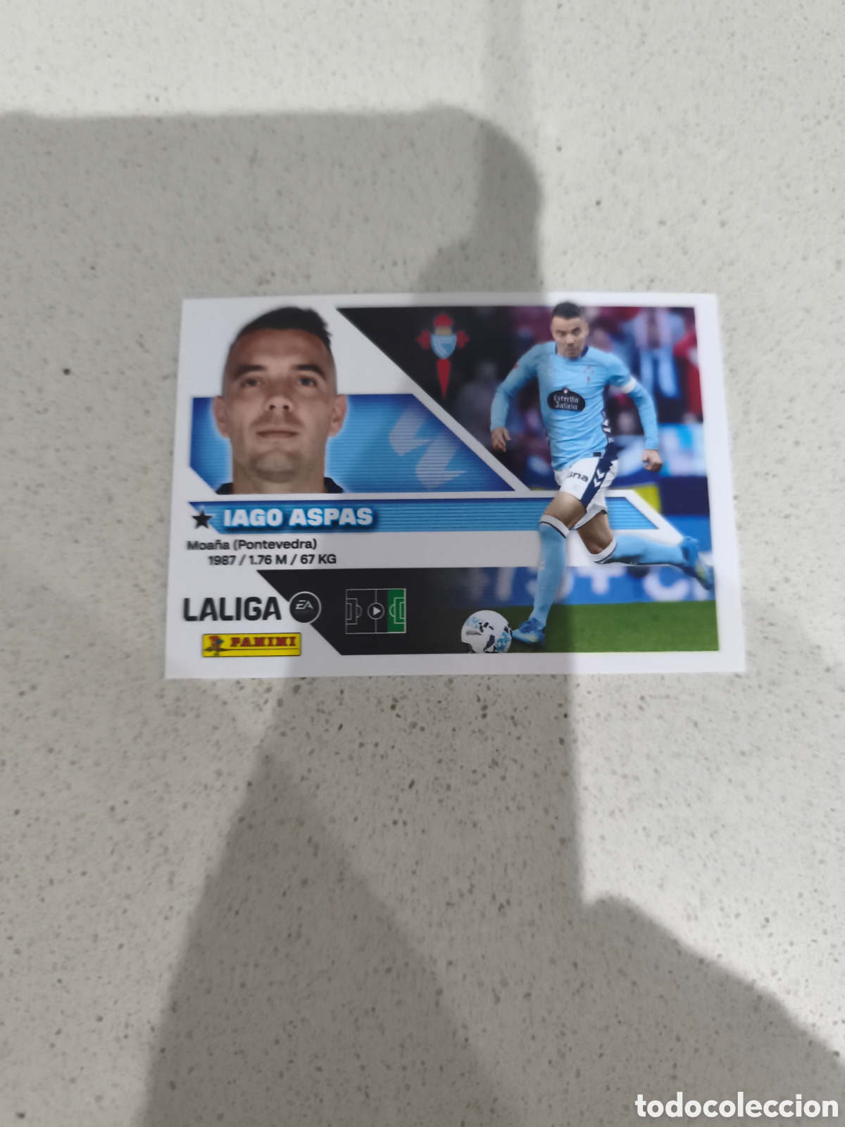 Cromos de f&uacute;tbol: CROMO N&Uacute;MERO 17 IAGO ASPAS CELTA DE VIGO. LIGA ESTE 26/27. PANINI.