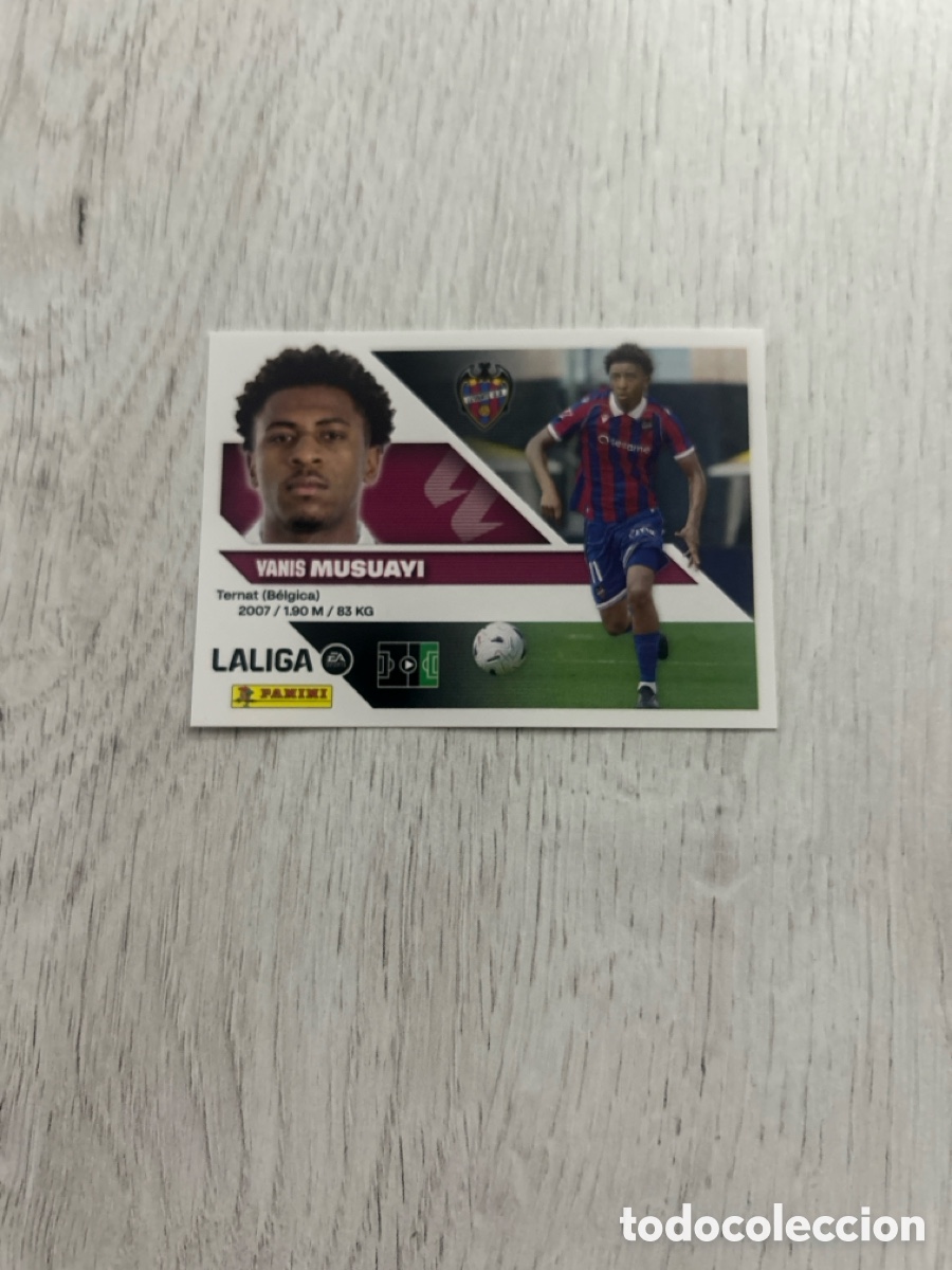 Cromos de f&uacute;tbol: Musuayi 20bis 20 BIS Levante Segunda 2 Edici&oacute;n Liga Este 2026/27 26-27 Panini