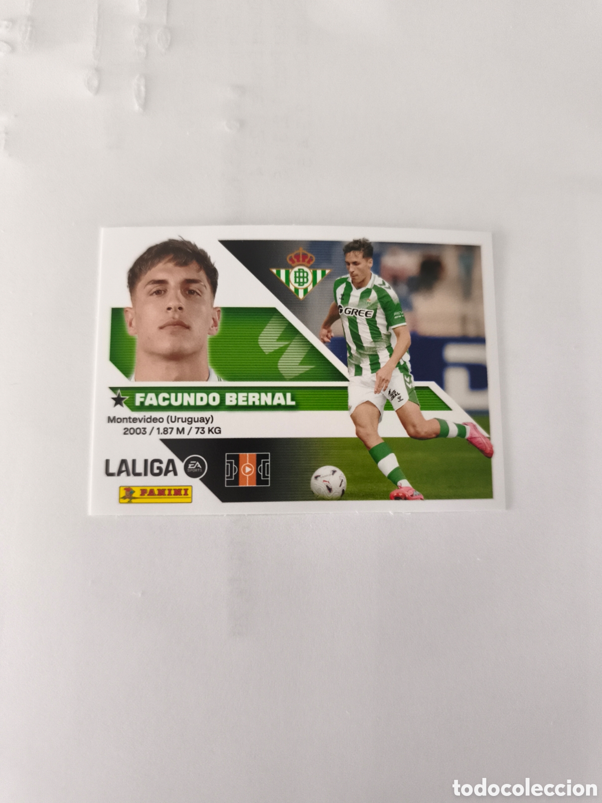 Football Stickers: CROMO N&Uacute;MERO 13 FACUNDO BERNAL BETIS. LIGA ESTE 26/27. PANINI. SEGUNDA EDICI&Oacute;N.