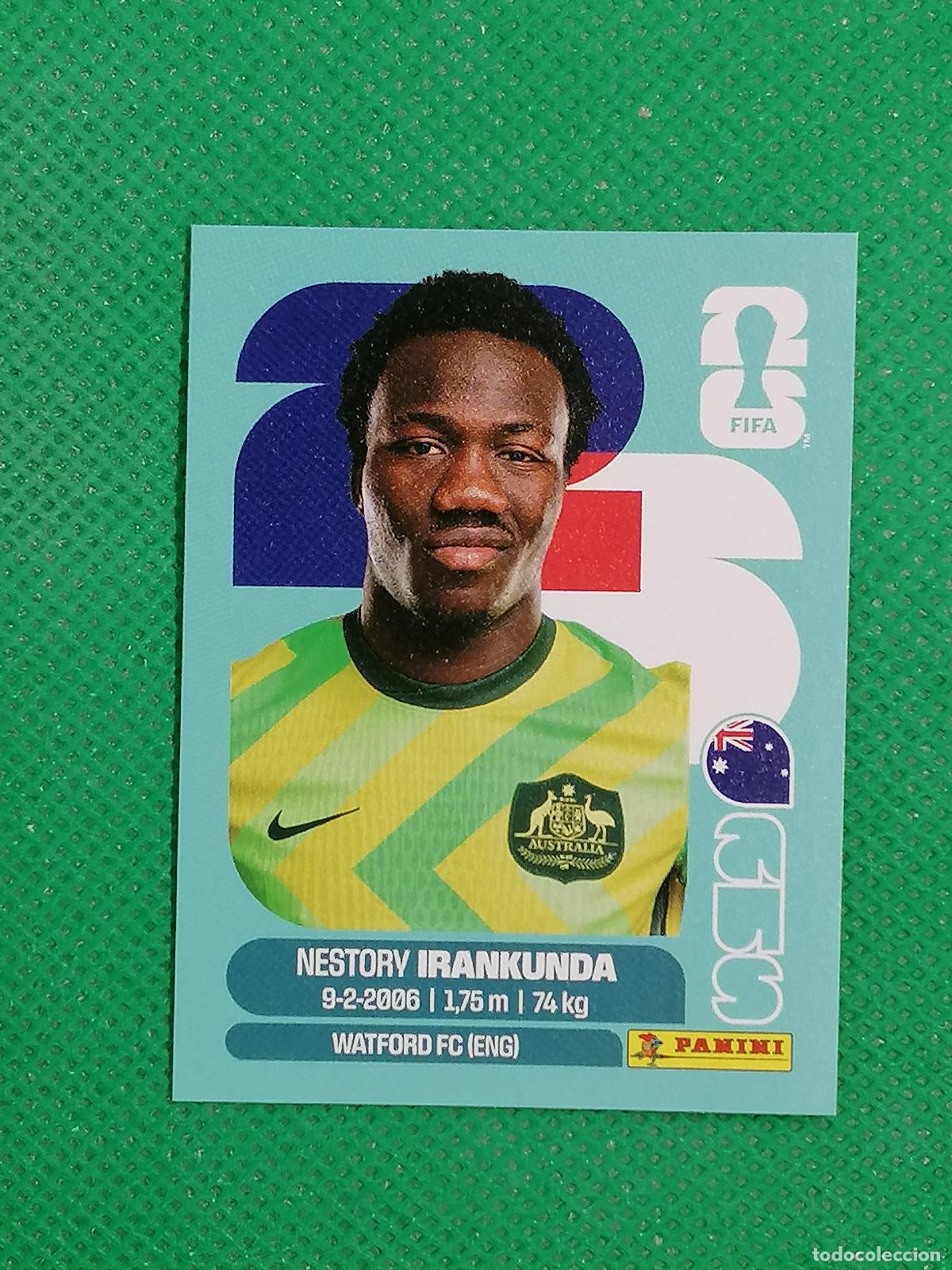 Football Stickers: AUS 19 AUS19 NESTORY IRANKUNDA AUSTRALIA ⚽ PANINI FIFA MUNDIAL WORLD CUP 26 2026 STICKER ⚽