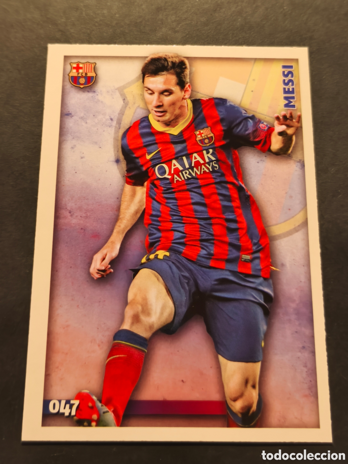 Football Stickers: 47 MESSI FC BARCELONA MUNDICROMO FICHAS LIGA 2015 BASE