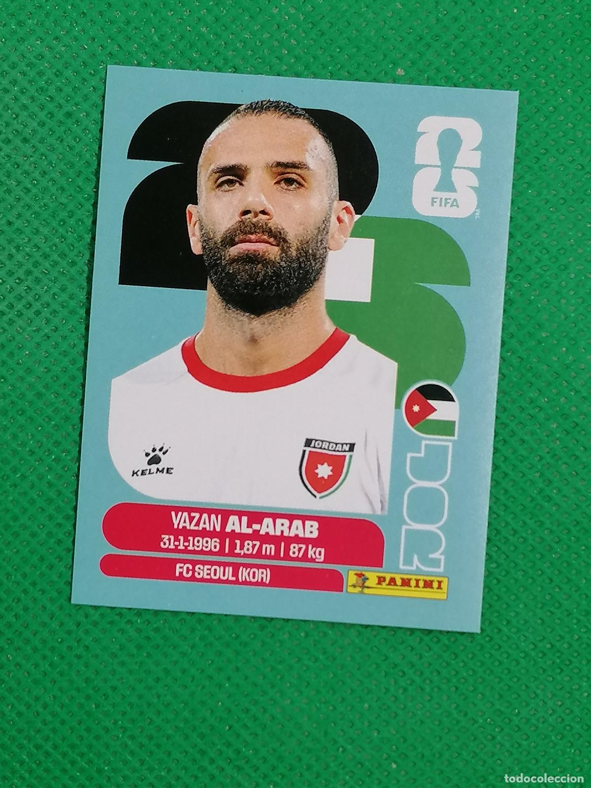 Cromos de f&uacute;tbol: JOR 5 JOR5 YAZAN AL-ARAB JORDANIA ⚽ PANINI FIFA MUNDIAL WORLD CUP 26 2026 STICKER ⚽