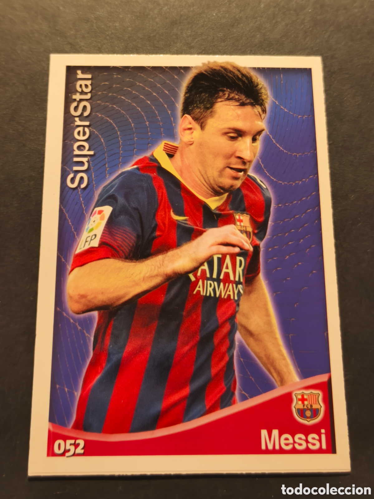 Figurine di Calcio: 52 MESSI SUPERSTAR FC BARCELONA MUNDICROMO FICHAS LIGA 2015 VERSI&Oacute;N MATE