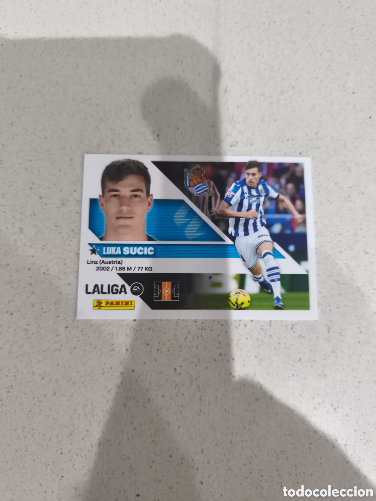 Cromos de Futebol: CROMO N&Uacute;MERO 15 SUCIC REAL SOCIEDAD. LIGA ESTE 26/27. PANINI.