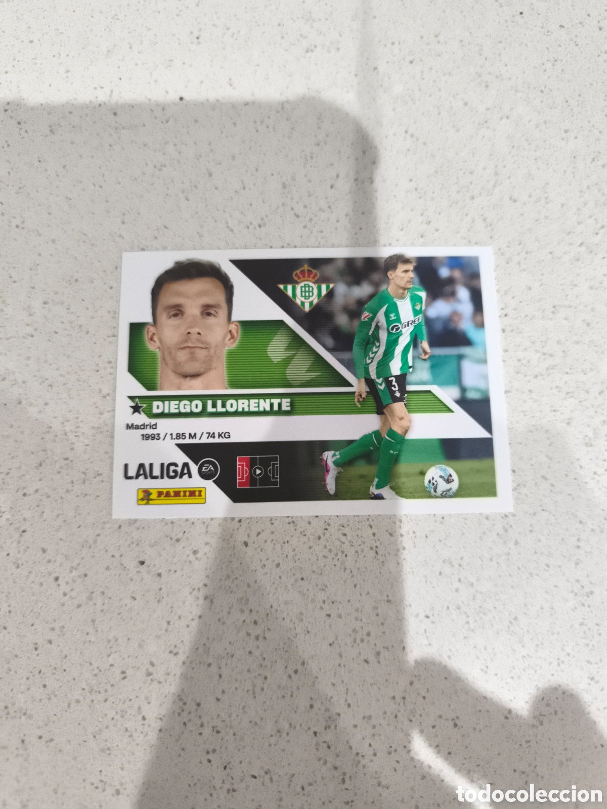 Cromos de Futebol: CROMO N&Uacute;MERO 6 DIEGO LLORENTE BETIS. LIGA ESTE 26/27. PANINI.