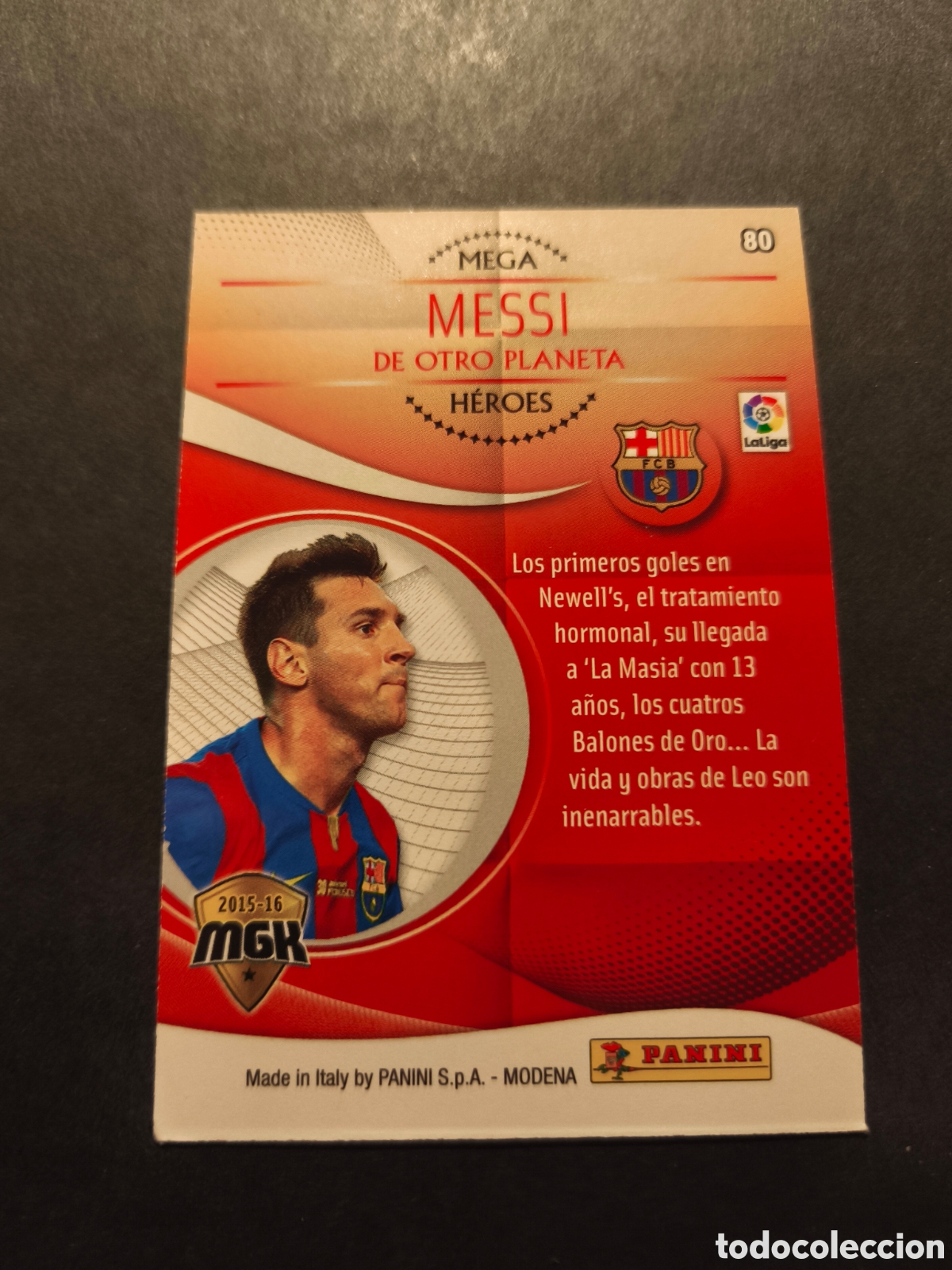 Cromos de Futebol: 80 MESSI MEGA HEROES FC BARCELONA MEGACRACKS 2015/2016 15 16
