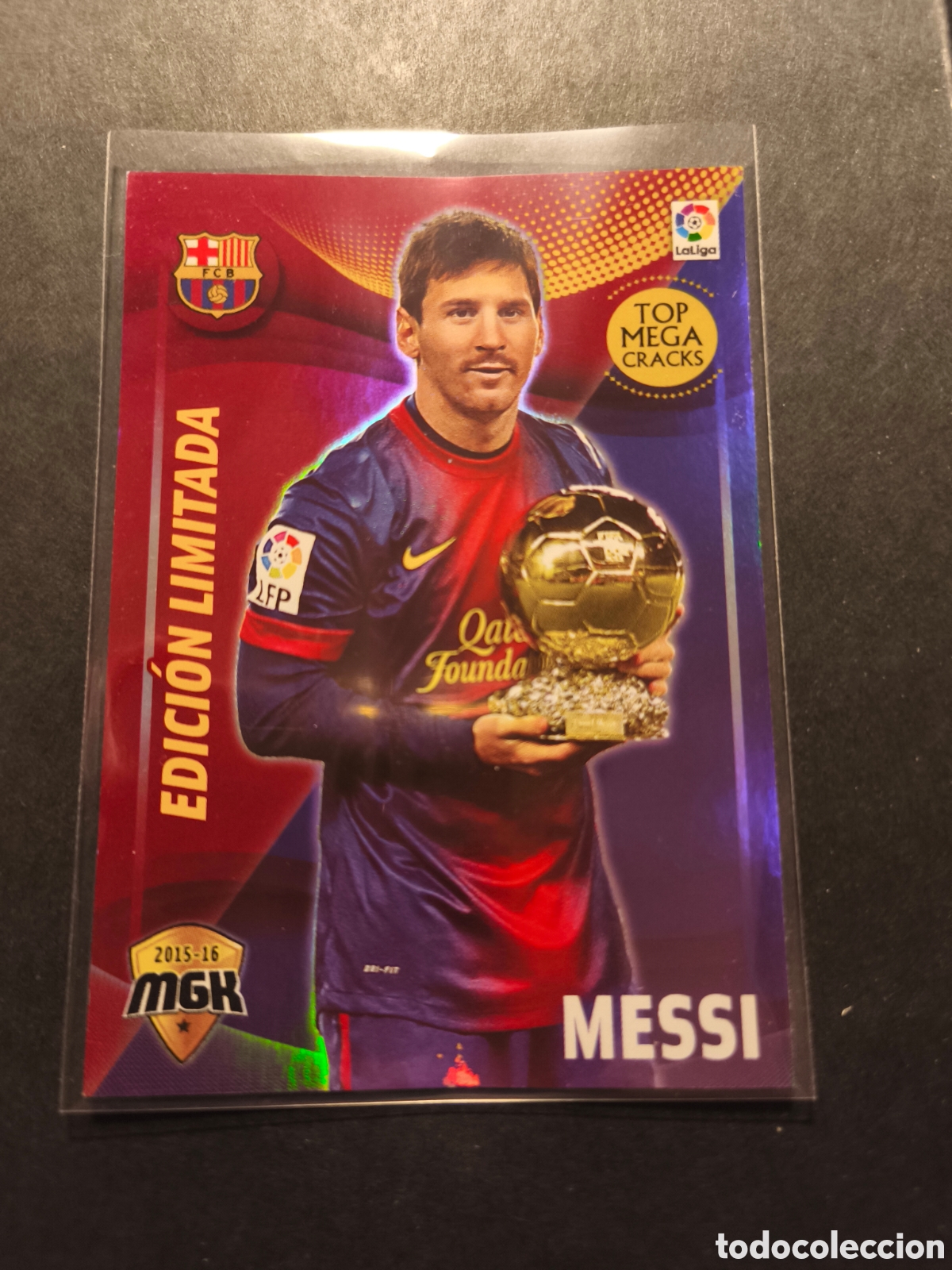 Figurine di Calcio: 72B MESSI TOP FC BARCELONA MEGACRACKS 2015/2016 15 16 EDICION LIMITADA TOCADA !!!