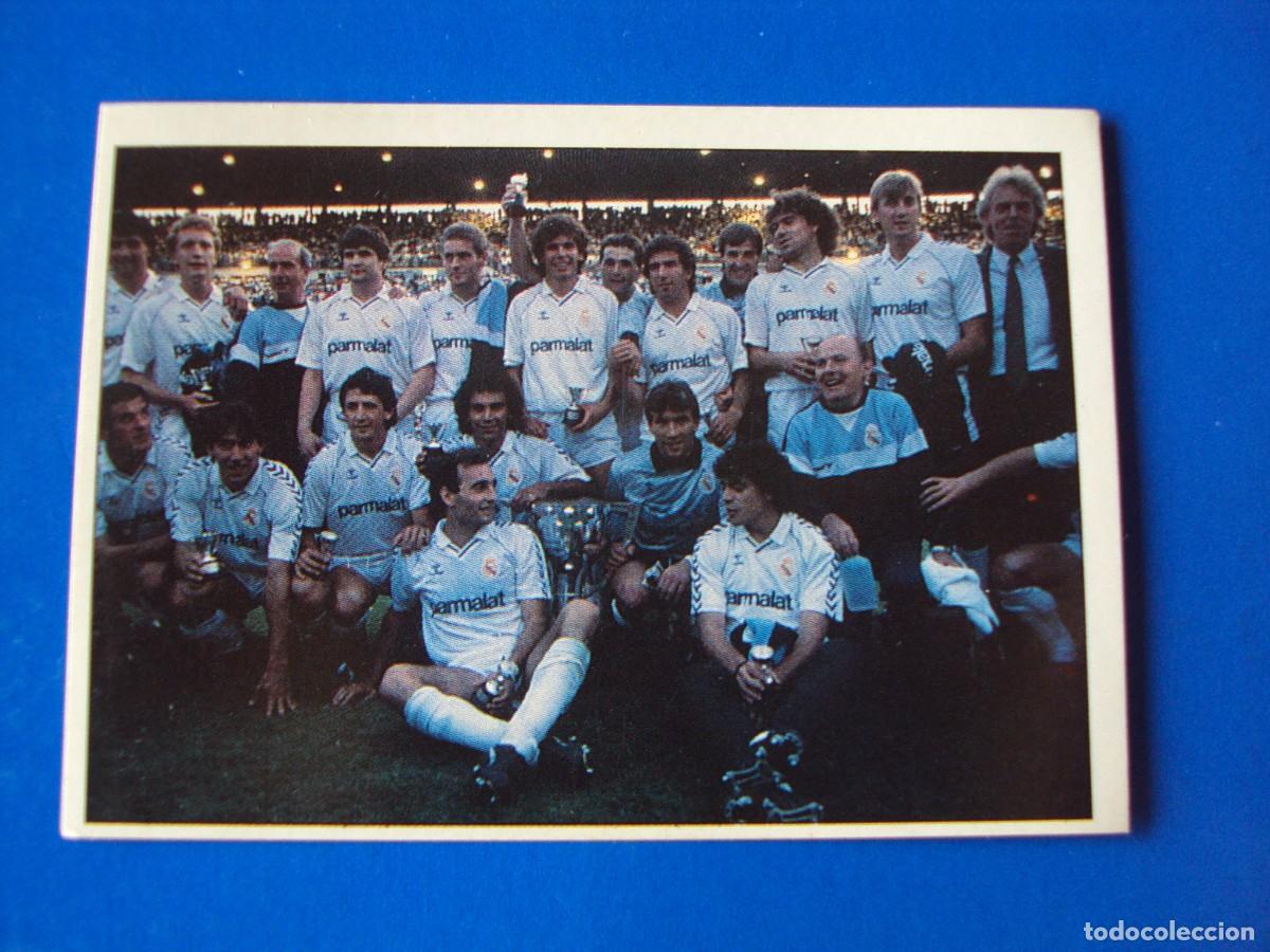 Cromos de f&uacute;tbol: CROMO N&ordm; 56 EQUIPO 1986-87 CAMPE&Oacute;N &Aacute;LBUM COLECCI&Oacute;N REAL MADRID 95 96 1995 1996 PANINI NUNCA PEGADO