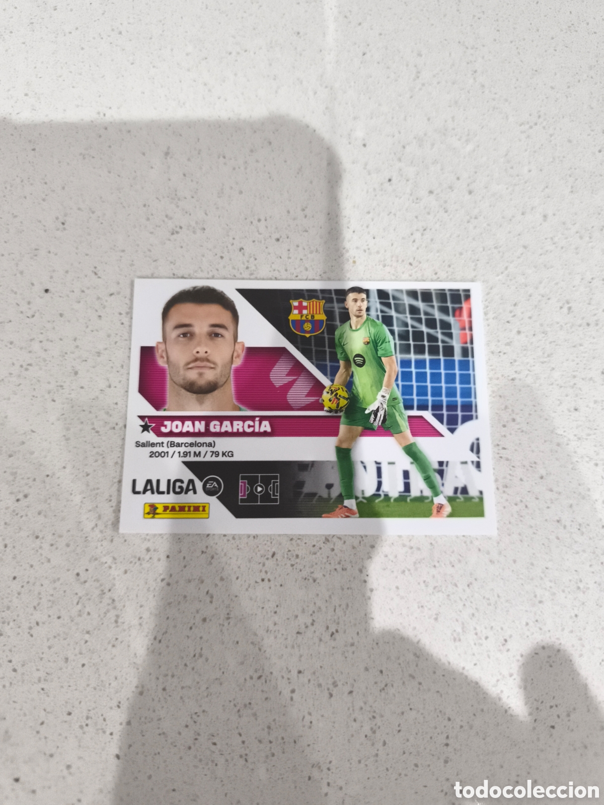 Cromos de f&uacute;tbol: CROMO N&Uacute;MERO 3 JOAN GARC&Iacute;A FC BARCELONA. LIGA ESTE 26/27. PANINI.