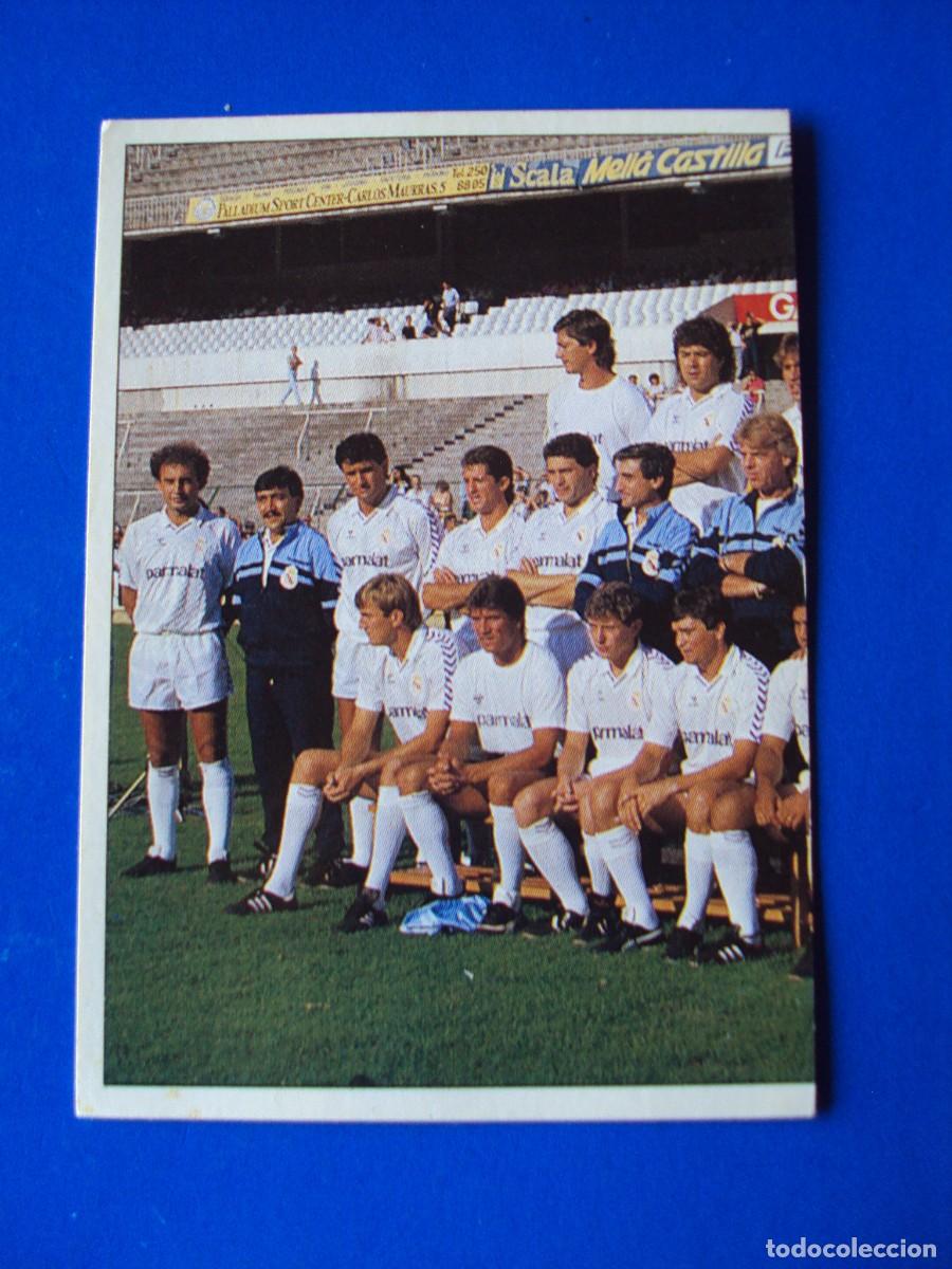 Fu&szlig;ball-Sticker: CROMO N&ordm; 58 EQUIPO 1987-88 CAMPE&Oacute;N &Aacute;LBUM COLECCI&Oacute;N REAL MADRID 95 96 1995 1996 PANINI NUNCA PEGADO
