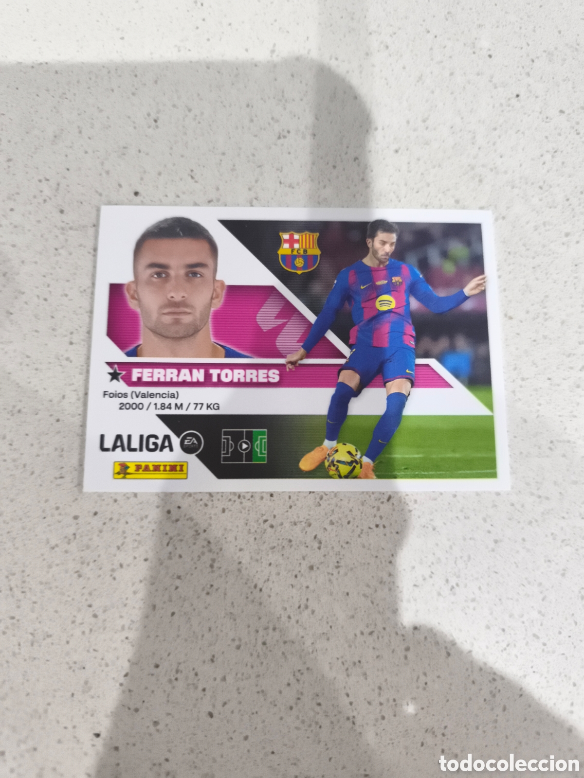Figurine di Calcio: CROMO N&Uacute;MERO 18 FERRAN TORRES FC BARCELONA. LIGA ESTE 26/27. PANINI.