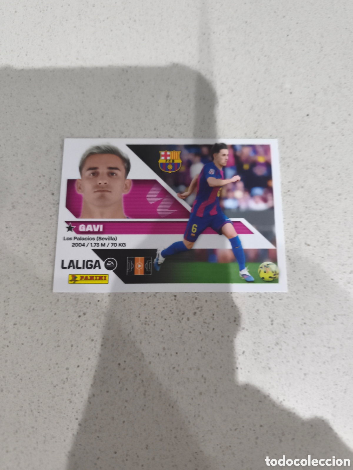 Figurine di Calcio: CROMO N&Uacute;MERO 13 GAVI FC BARCELONA. LIGA ESTE 26/27. PANINI.