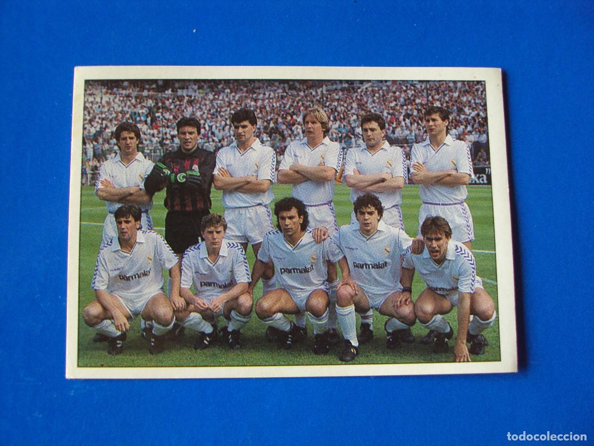 Cromos de f&uacute;tbol: CROMO N&ordm; 60 EQUIPO 1988-89 CAMPE&Oacute;N &Aacute;LBUM COLECCI&Oacute;N REAL MADRID 95 96 1995 1996 PANINI NUNCA PEGADO